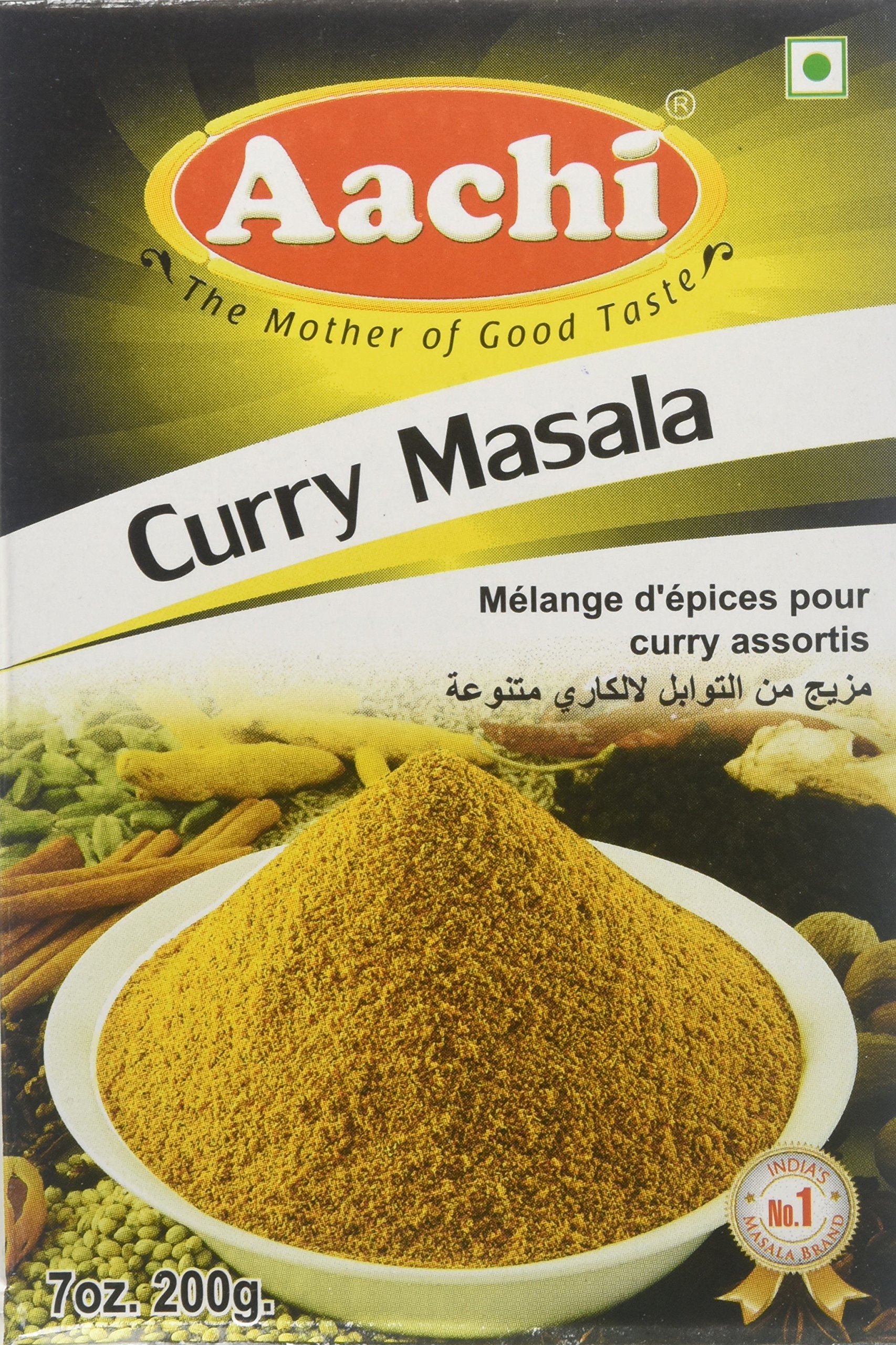 Aachi Curry Masala Powder 7oz - Authentic Indian Spice Blend for Flavorful Dishes - Perfect for Curries, Soups, and Rice Dishes