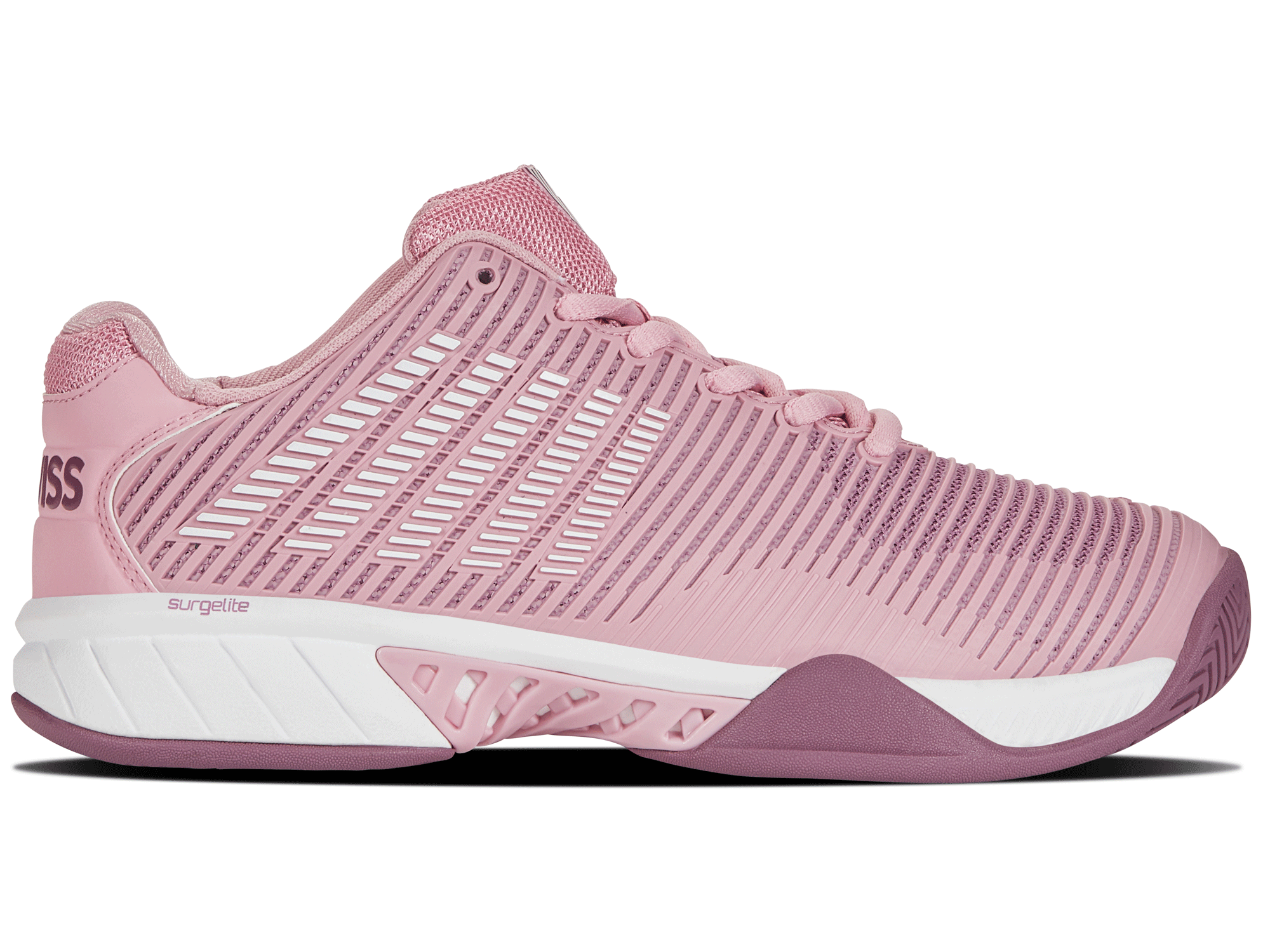 Hypercourt Express 2 Wide Tennis Shoes - Women's Size 6.5 (96807 641 W) | Cameo Pink/Grape Nectar/Orchid Haze | Perfect for Court Sports & Casual Wear