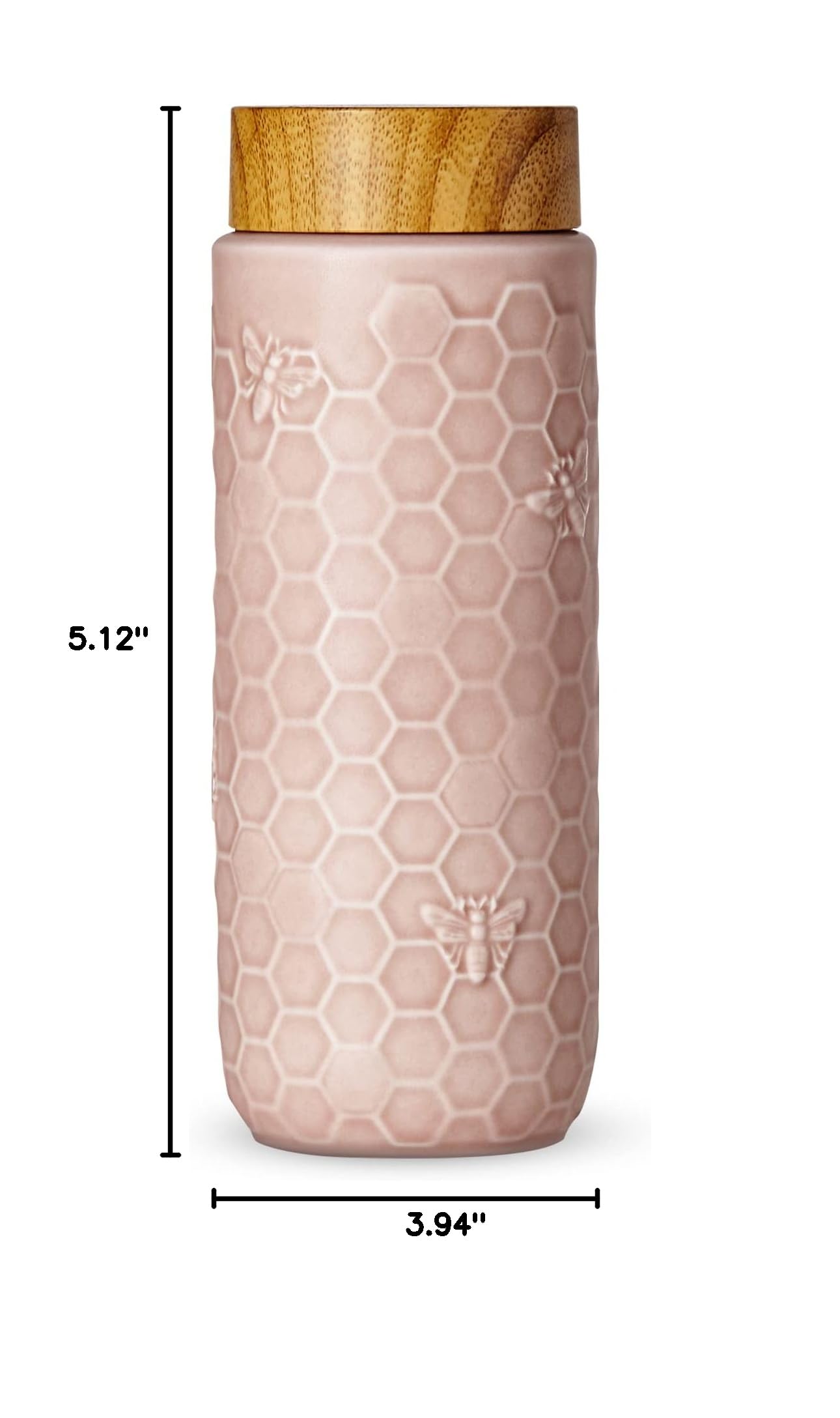 ACERA Liven - 16oz Ceramic Insulated Travel Mug with Leak-Proof Lid | Double Wall Vacuum Insulated Tumbler for Hot & Cold Drinks | Perfect for Coffee, Tea, Juice | Ideal for Office, Commuting, Hiking & Travel