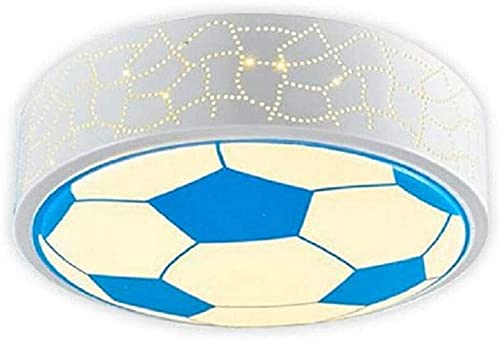 YOYOSHU Football Design LED Ceiling Light for Kids Room - Eye Protection Nursery Lamp with E27 Base, White Light - Perfect for Children's Bedroom, Playroom & Kindergarten Decor