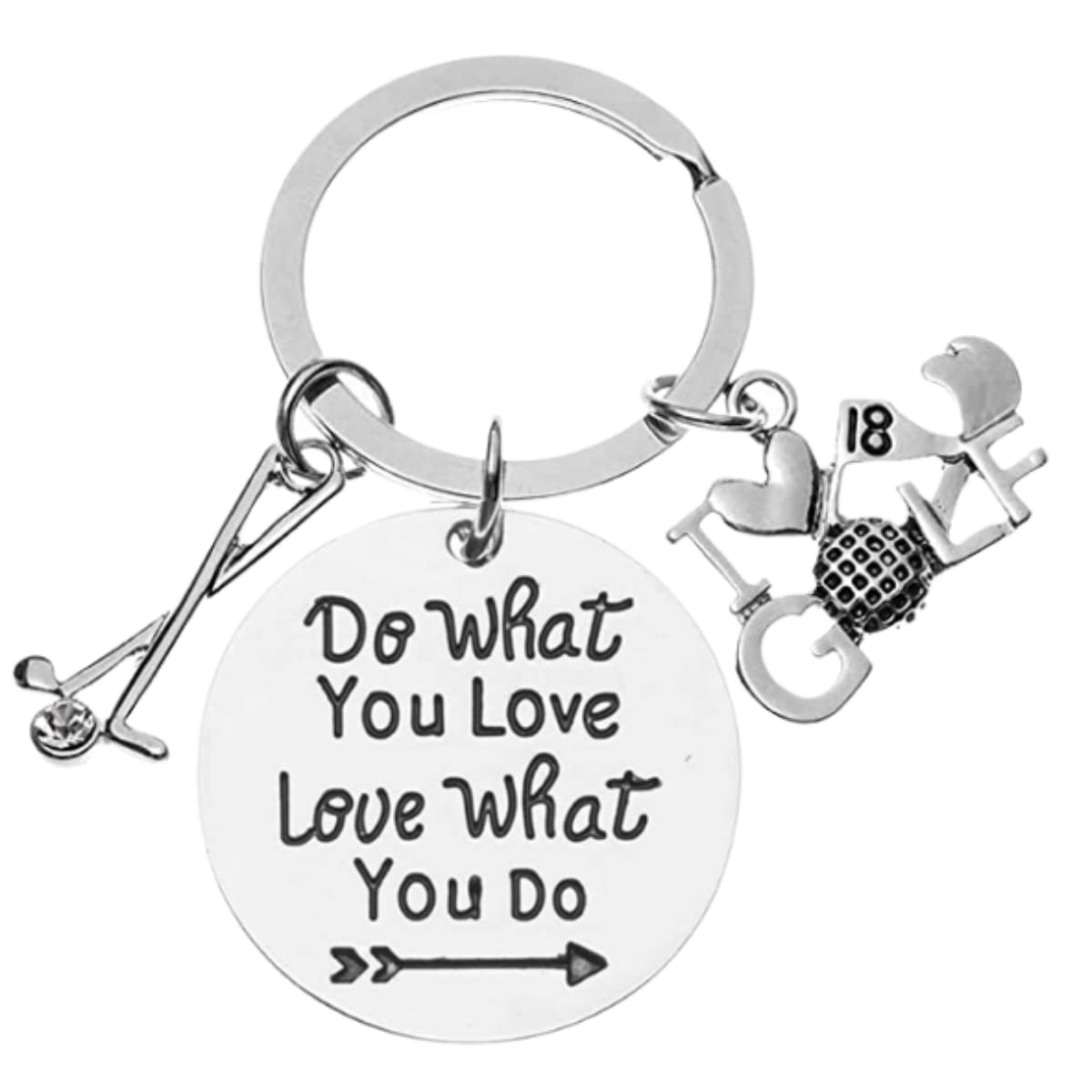 Golf Keychain for Women & Teens - Stylish Golf Jewelry Gift for Golf Lovers, Golf Club Members & Golf Teams - Perfect for Everyday Carry, Golf Tournaments & Special Occasions