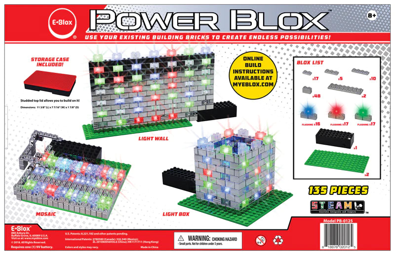 Power Blox™ Flashing Frenzy Set - Light Up Building Blocks for Kids, STEM Educational Toys - Perfect for Birthday Gifts & Creative Play at Home or School