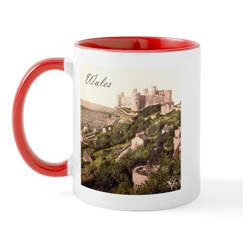 White/Red Inside - Wales Harlech Castle Mug