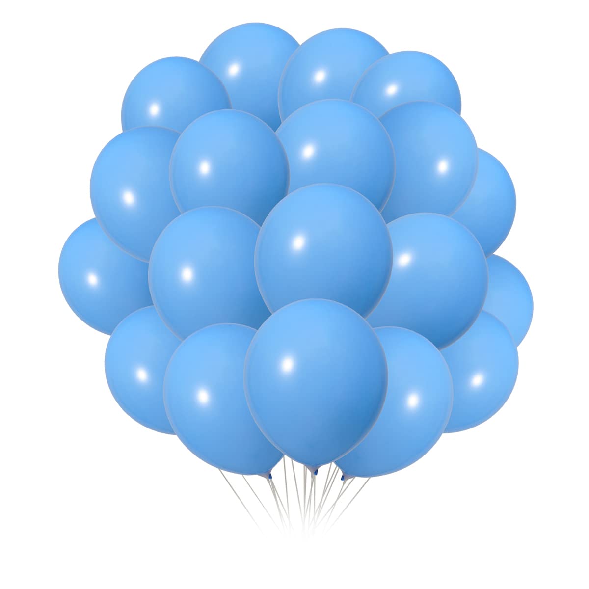 300 Pack 12 Inch Light Blue Latex Balloons - Bulk Party Balloons for Birthday, Baby Shower, Wedding, Graduation & Holiday Decorations - Perfect for Indoor & Outdoor Celebrations