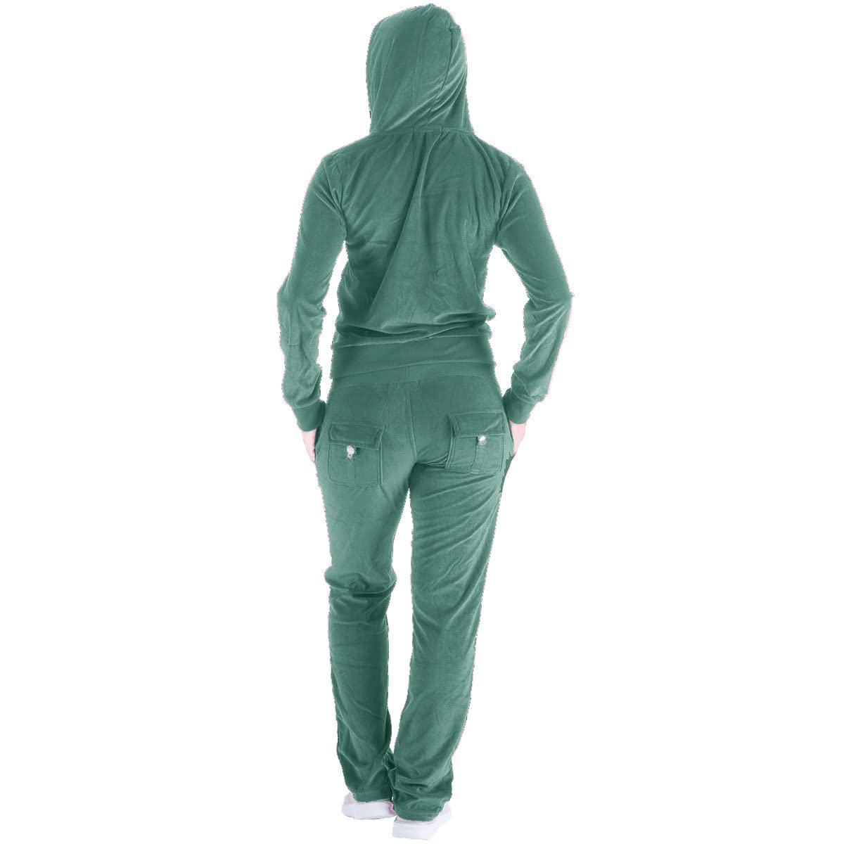 Yasumond Women's Velour Tracksuit Set - 2 Piece Soft Jogging Outfit with Comfortable Joggers & Sweatshirt | Perfect for Gym, Lounge Wear & Casual Sports Activities
