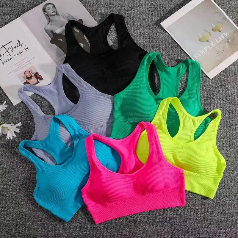 Women's Push Up Sports Bra - High Support Fitness Yoga Bra for Running & Gym - Breathable Workout Top for Women - Perfect for Yoga, CrossFit & Cardio