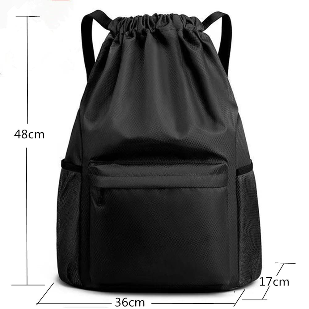 Geboldil Drawstring Bag - Waterproof Sports & Fitness Backpack for Gym, Travel & Shopping - Personalized Casual Backpack for Men & Women