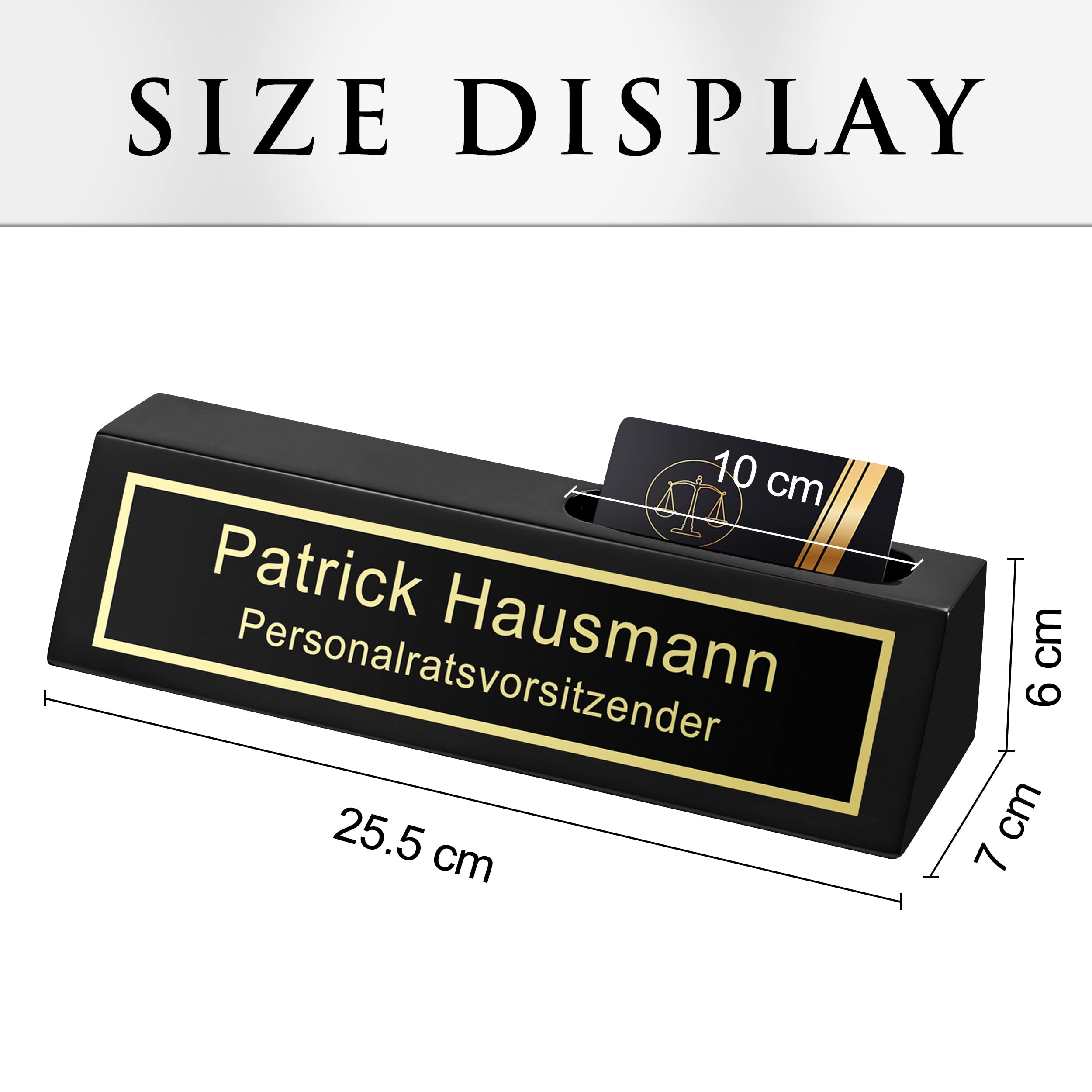 Custom Wooden Desk Nameplate - Office & Home Decor