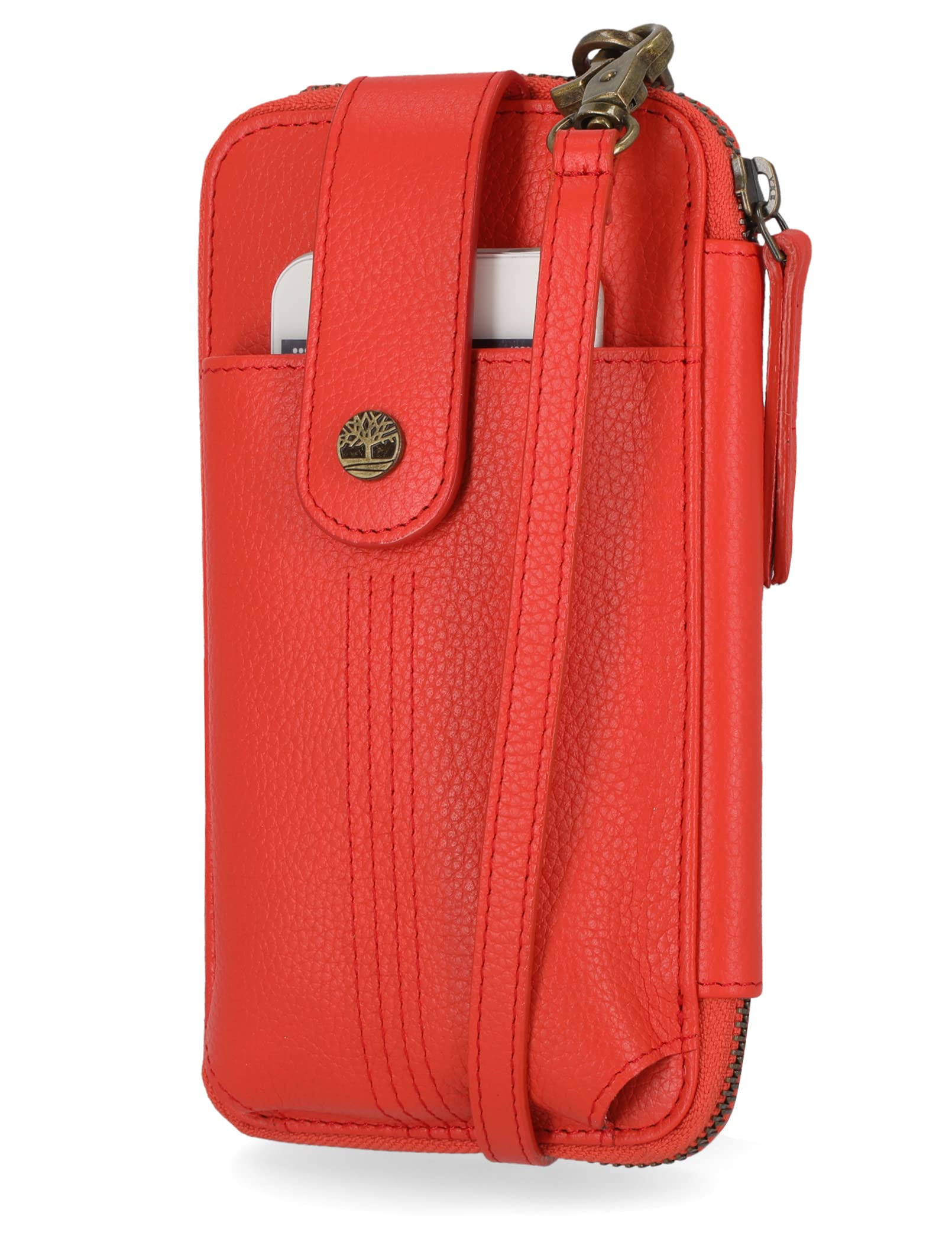 Timberland RFID Blocking Leather Crossbody Phone Wallet Bag - Secure & Stylish for Travel, Shopping, and Everyday Use
