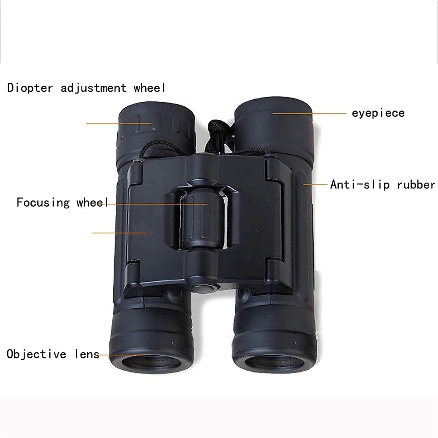 High-Powered 25mm Binoculars for Adults & Kids - Wide View Eyepiece, Clear Low Light Vision for Bird Watching, Hunting, Hiking & Outdoor Adventures