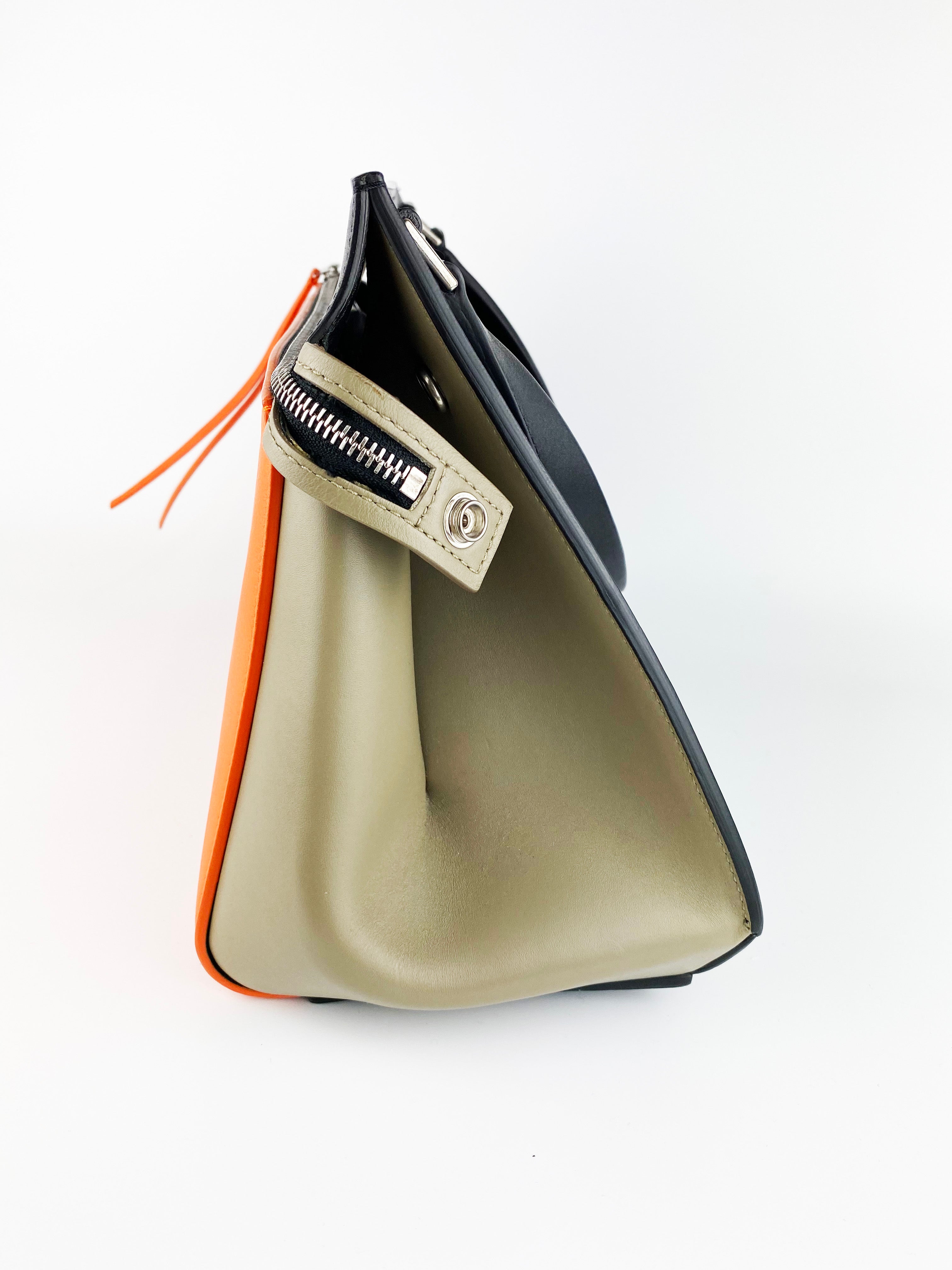 Celine Orange and Black Edge Bag - Stylish Designer Handbag for Women, Perfect for Work, Travel, and Everyday Use