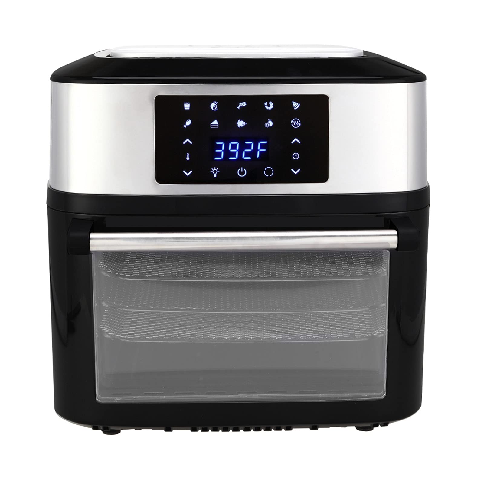 Trlec 1800W 16L (16.91 Quart) Air Fryer with Rapid Air Technology - 120V, Non-Heating Exterior, Black - Perfect for Healthy Cooking, Crispy Snacks & Family Meals