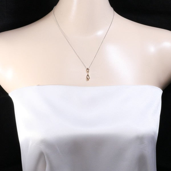 18K White Gold & Pink Gold Necklace for Women - Elegant Layering Jewelry for Everyday Wear, Date Nights & Special Occasions
