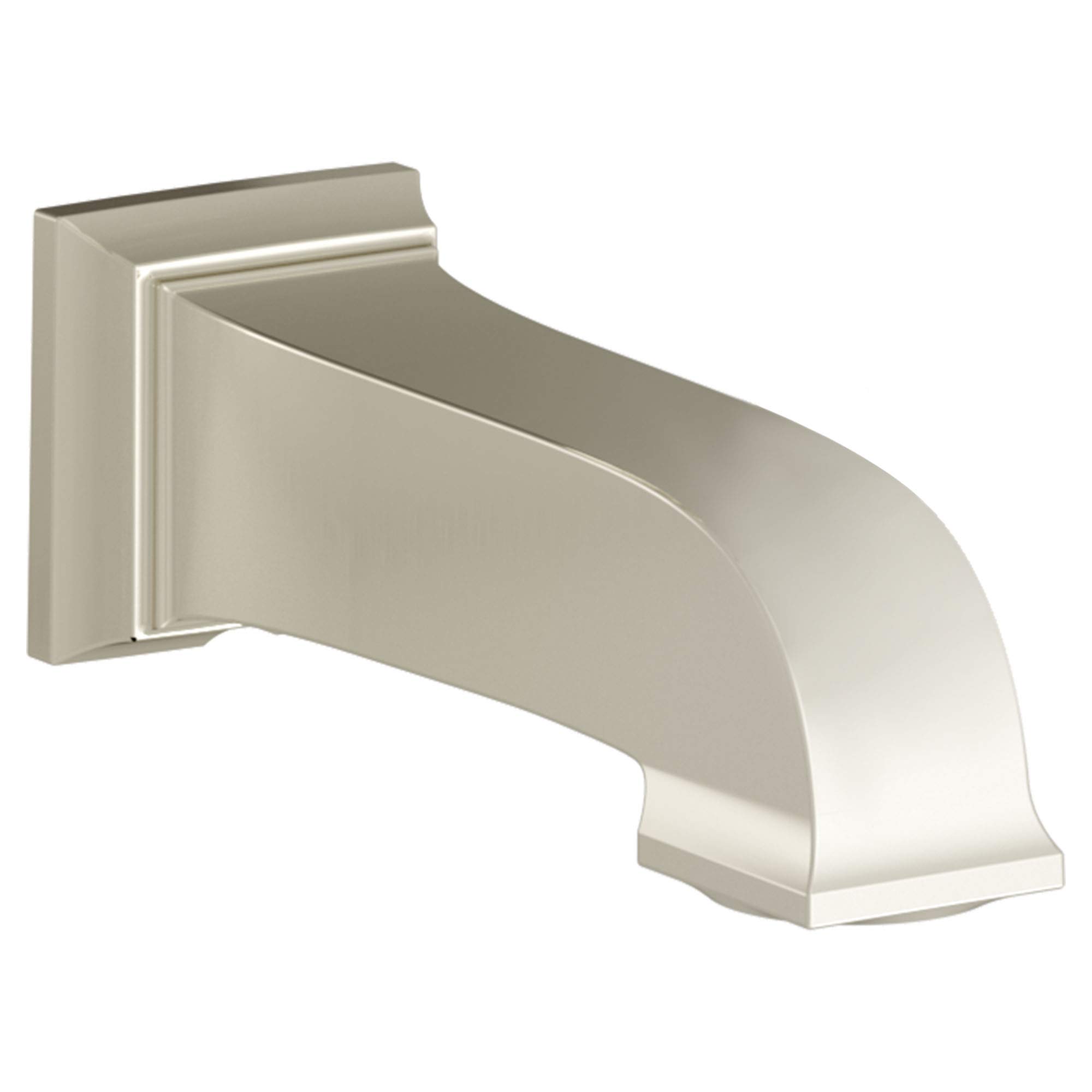 American Standard 8888110.013 Town Square S Slip-On Non-Diverter Tub Spout in Polished Nickel - Perfect for Bathroom Renovations & Shower Installations