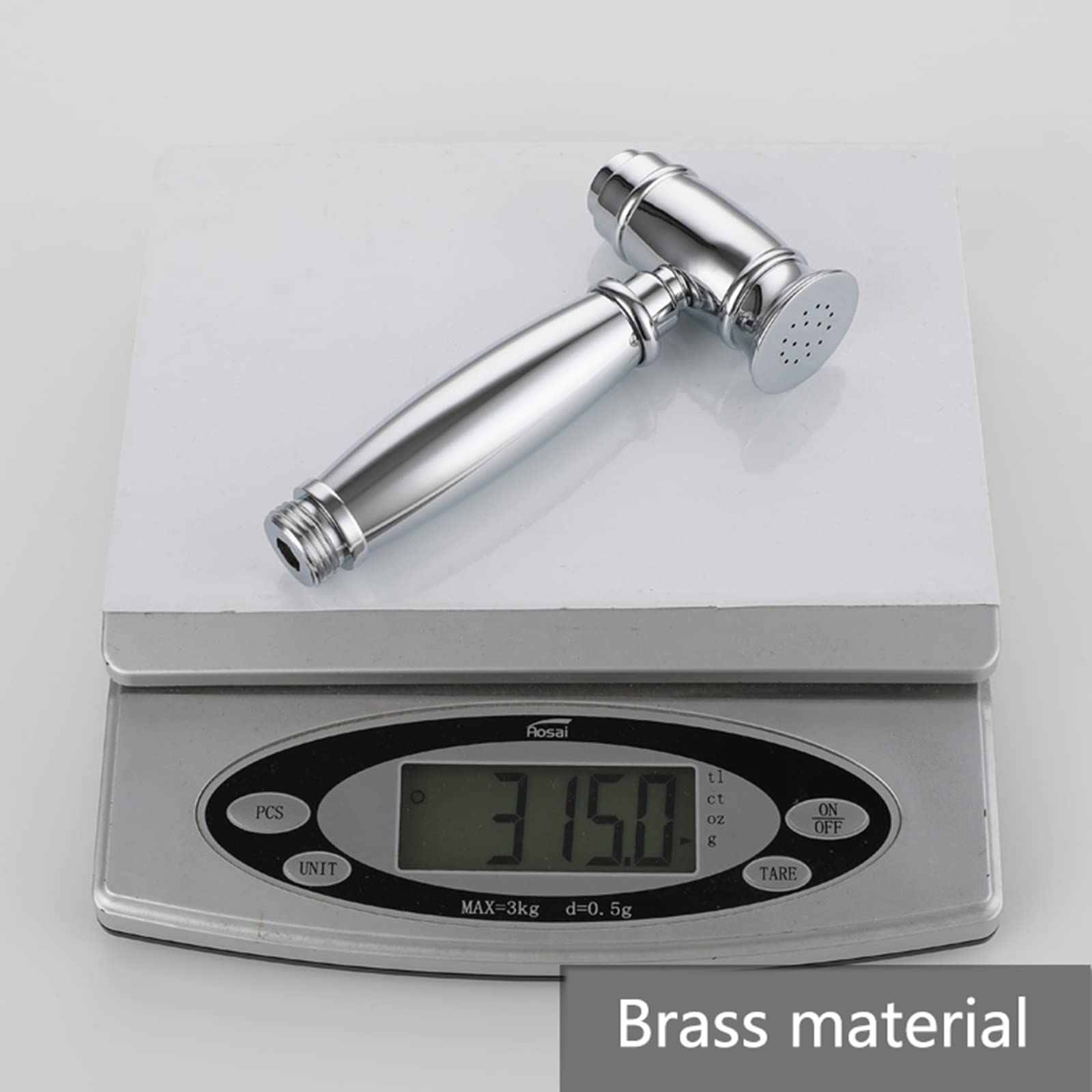 Portable Handheld Toilet Sprayer - Brass Diaper Sprayer with Hose for Baby Cloth, Feminine Wash & Pet Cleaning - Easy Install Chrome Spray Head - Perfect for Bathroom Hygiene, Baby Care & Pet Grooming