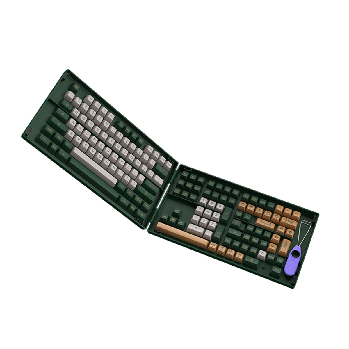 Akko London Fullset PBT Doubleshot ASA Profile 198 pcs Keycaps - Premium Custom Mechanical Keyboard Keycaps for Gaming & Typing (Compatible with Most Mechanical Keyboards) - Perfect for Office, Home & Gaming Setup