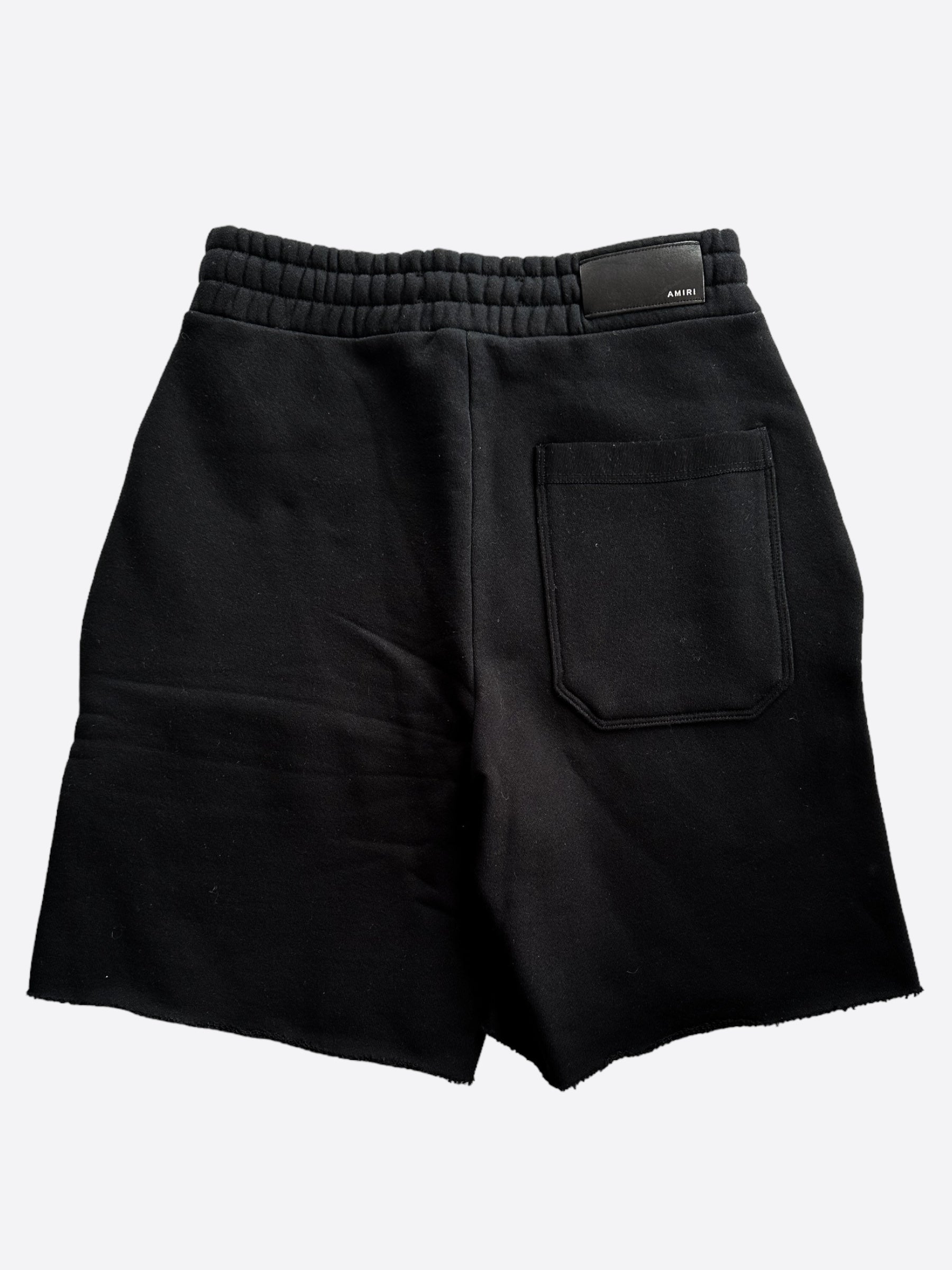 Amiri Black & Yellow MA Logo Shorts for Men - Stylish Designer Casual Shorts for Summer, Streetwear & Fashion Outfits