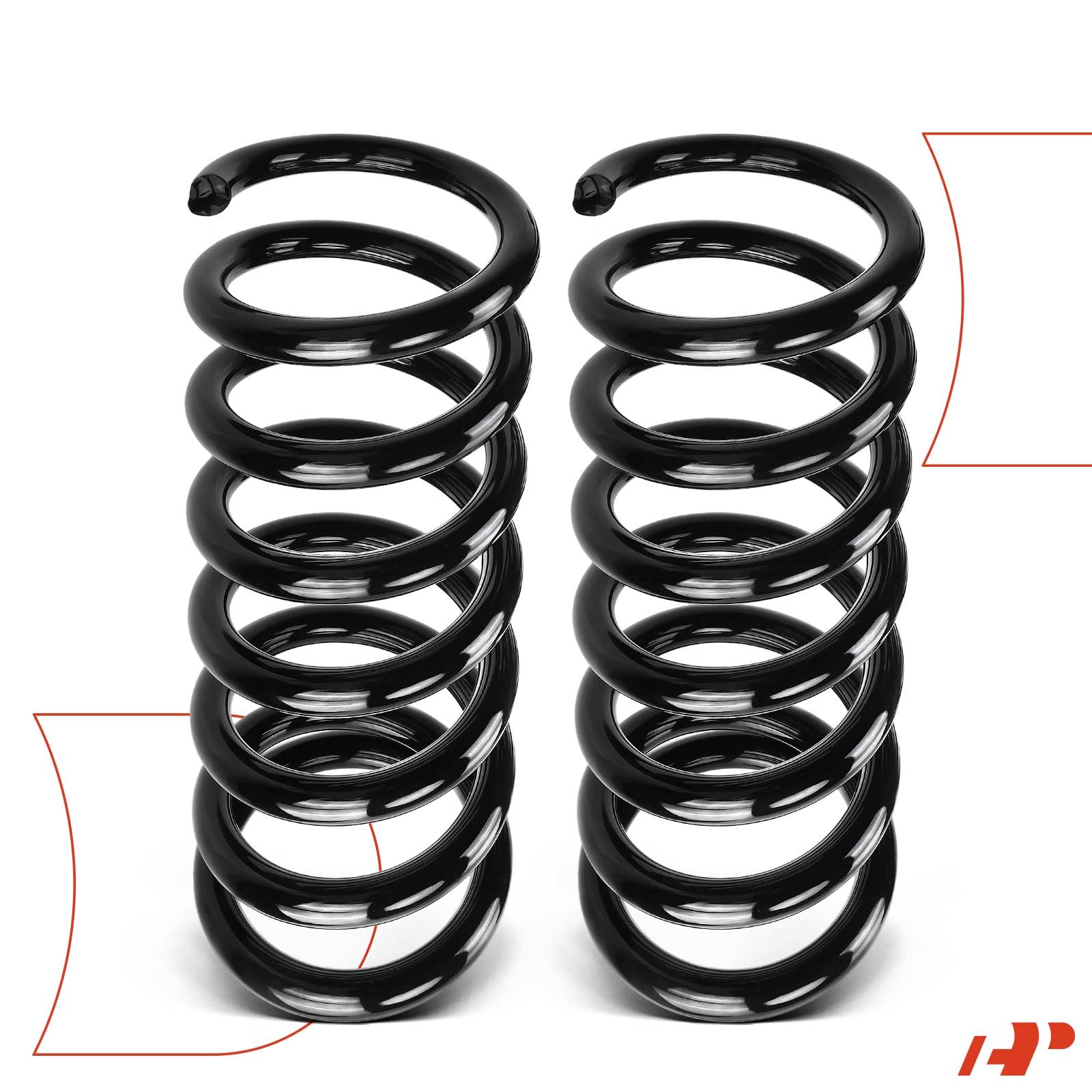 Premium 2-Piece Rear Suspension Coil Spring Set for 2009-2014 Nissan Murano & 2011-2016 Quest 3.5L - Driver & Passenger Side Replacement (Fits #550201AA0B) - Improves Ride Comfort & Vehicle Stability on Rough Roads