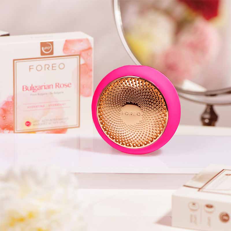 Foreo UFO Smart Facial Mask Device - LED Light Therapy & Thermo Therapy for Glowing Skin | At-Home Spa Treatment for Anti-Aging & Hydration | Perfect for Nighttime Skincare Routine & Self-Care Moments