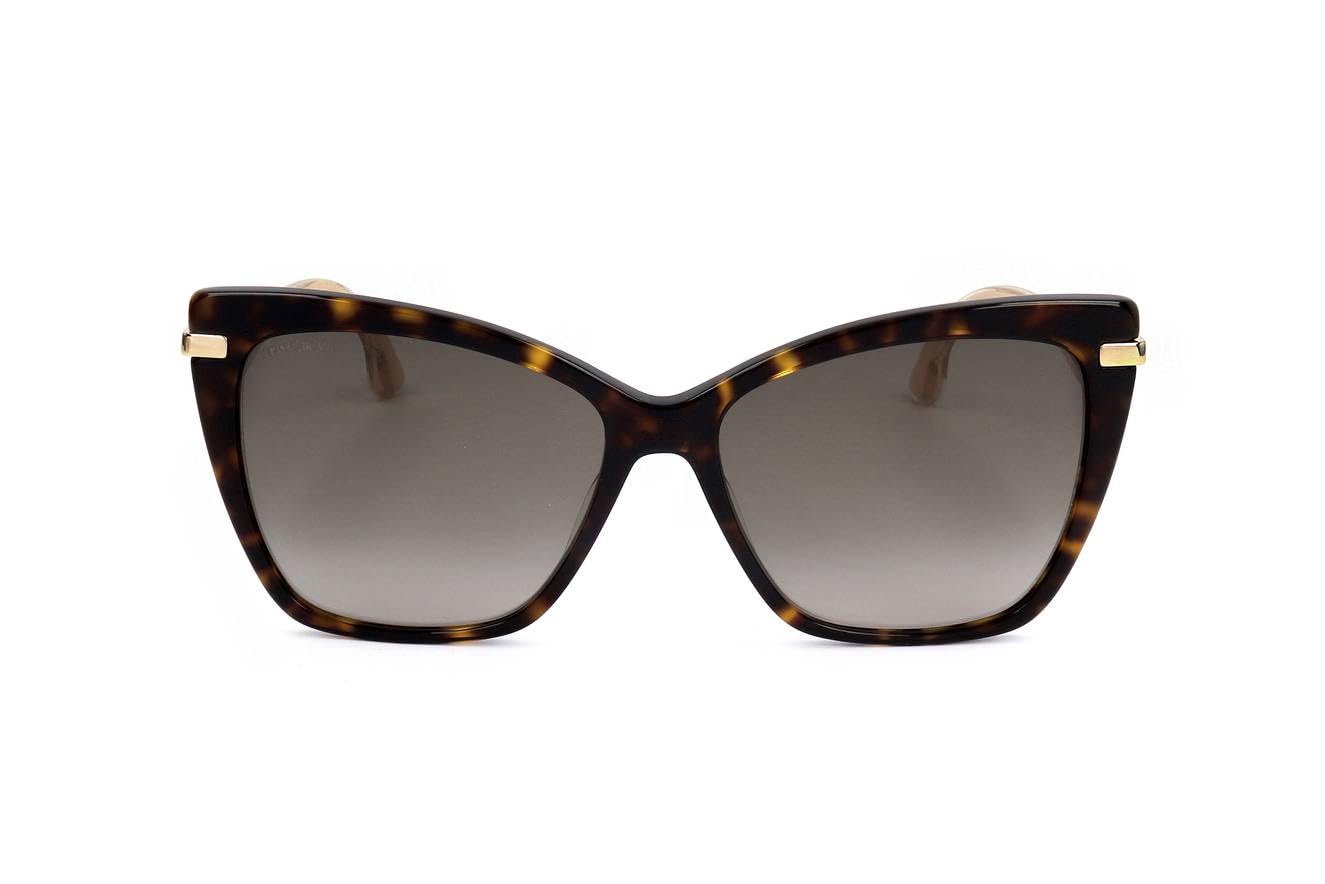 Jimmy Choo Women's Modern Sunglasses - UV Protection, Polarized Lenses, Fashionable & Lightweight for Outdoor, Driving, Beach & Travel