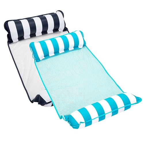 Light Blue & Navy/White
