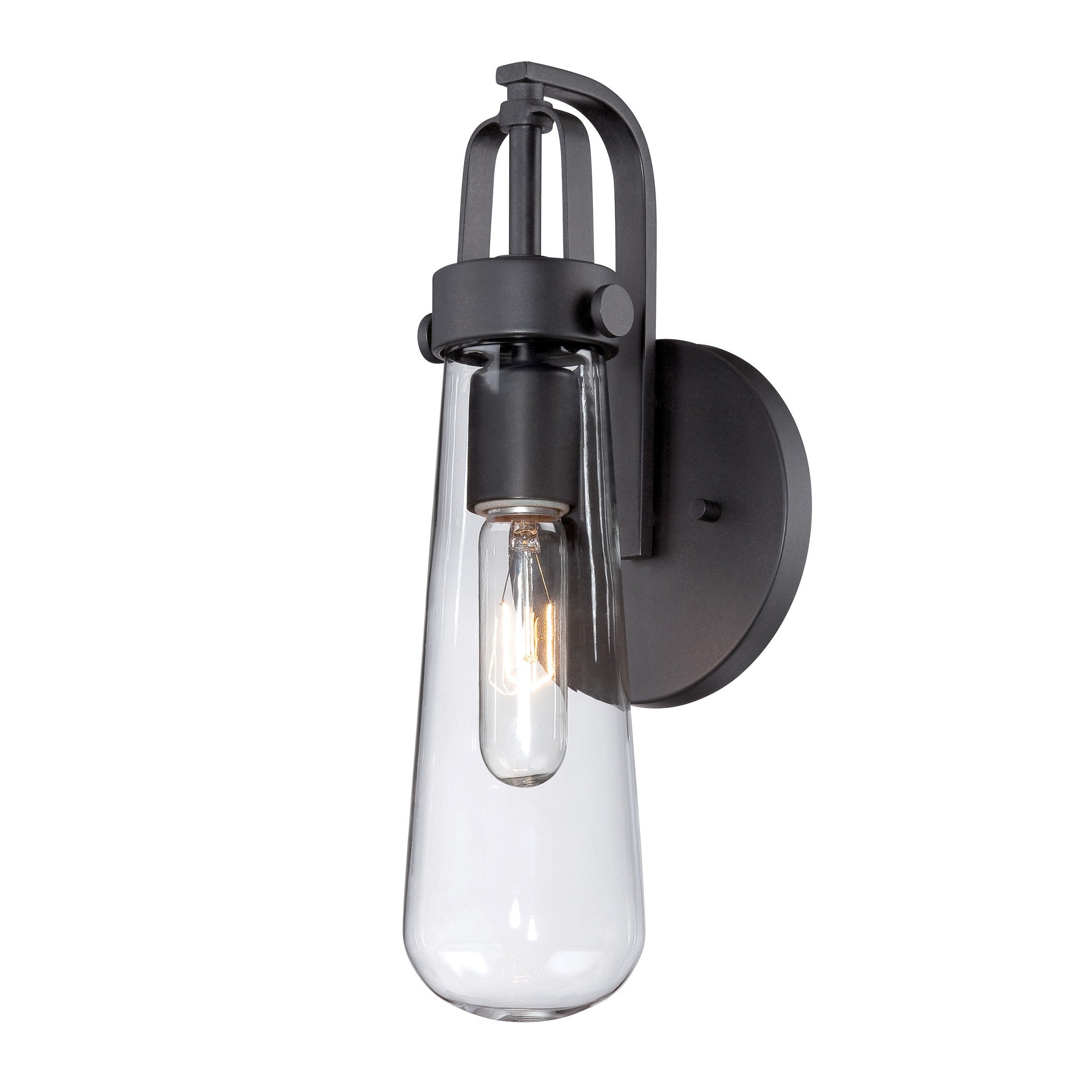 Vintage Beaker Sconce Wall Light - Industrial Style Glass Beaker Wall Sconce for Home Bar, Cafe, or Laboratory Decor | Perfect for Kitchen, Living Room, or Office Lighting