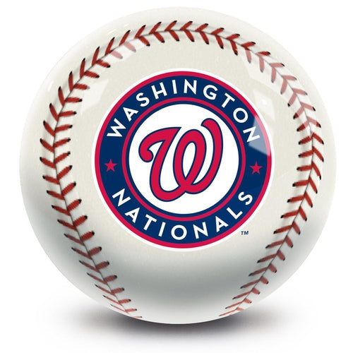 MLB Washington Nationals Bowling Ball - Official Licensed Baseball Team Bowling Ball for Fans & Collectors | Perfect for Bowling Leagues, Game Nights & Sports-Themed Parties