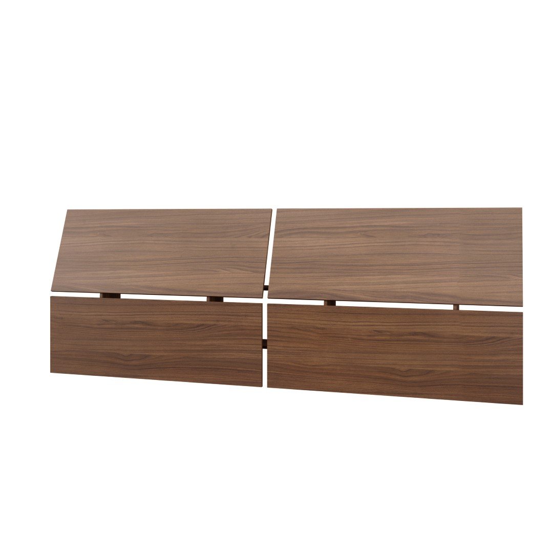 Nexera Alibi Queen Size Headboard in Walnut Finish - Elegant Bedroom Decor for Modern Homes & Master Suites