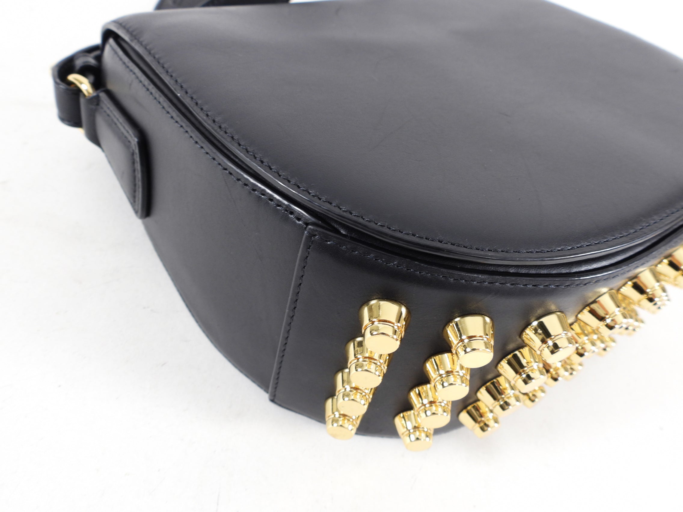 Alexander Wang Black Leather Stud Lia Bag - Stylish Designer Handbag for Women | Perfect for Work, Evening Out & Travel