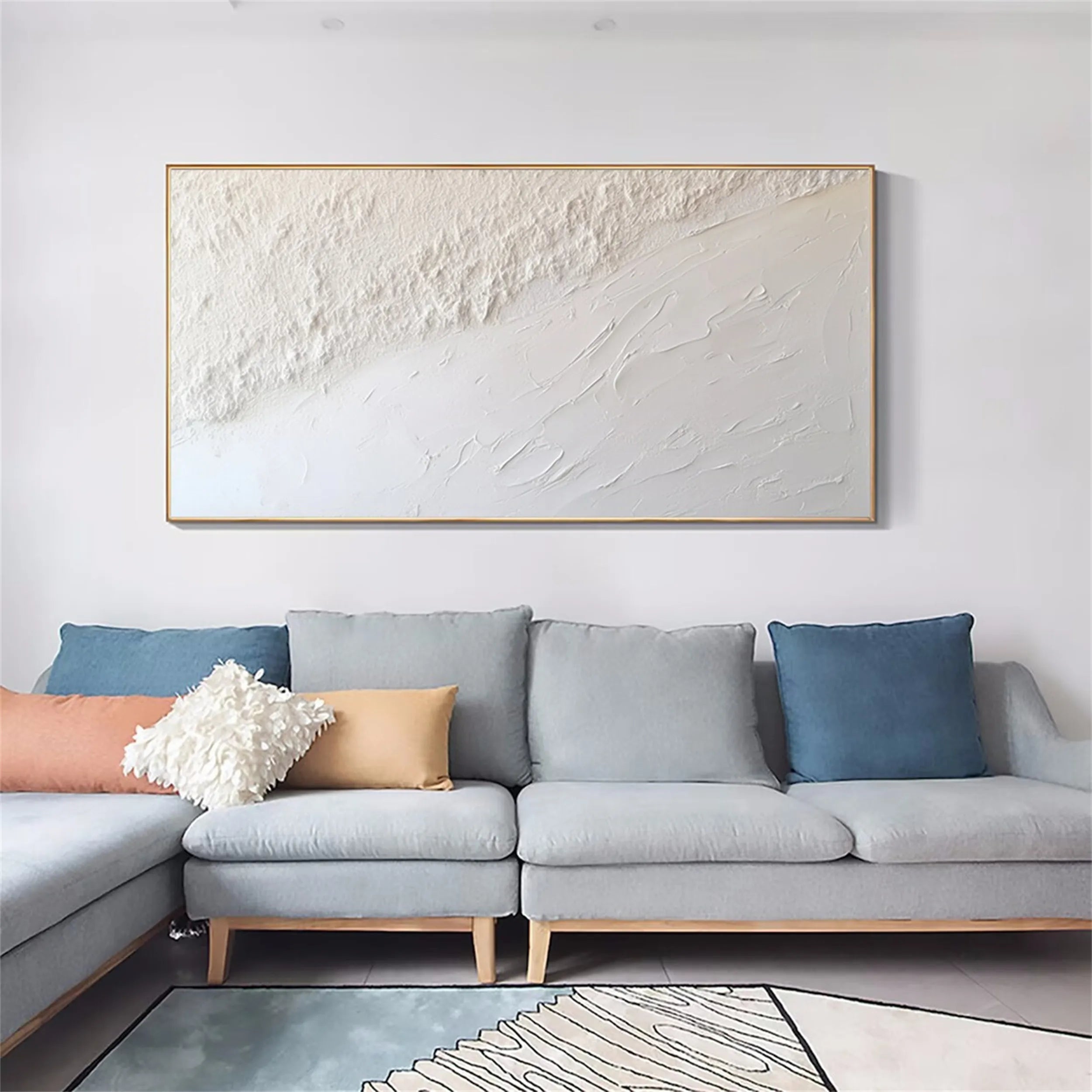 Minimalist Textured Plaster Art Painting #MM166 - Perfect for Modern Home & Office Wall Decor