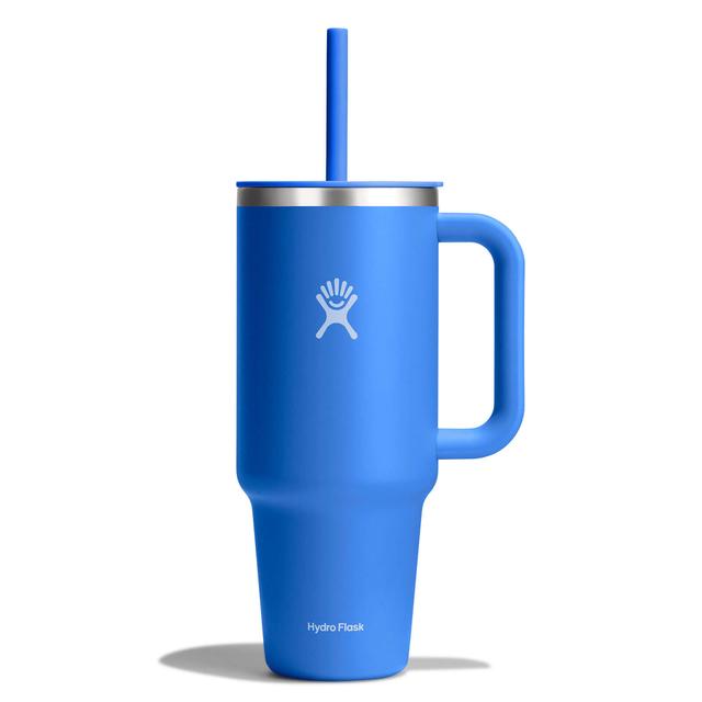 40oz Stainless Steel Insulated Travel Tumbler with Lid & Straw - Keeps Drinks Hot/Cold for Hours - Perfect for Camping, Hiking, Gym & Office Use