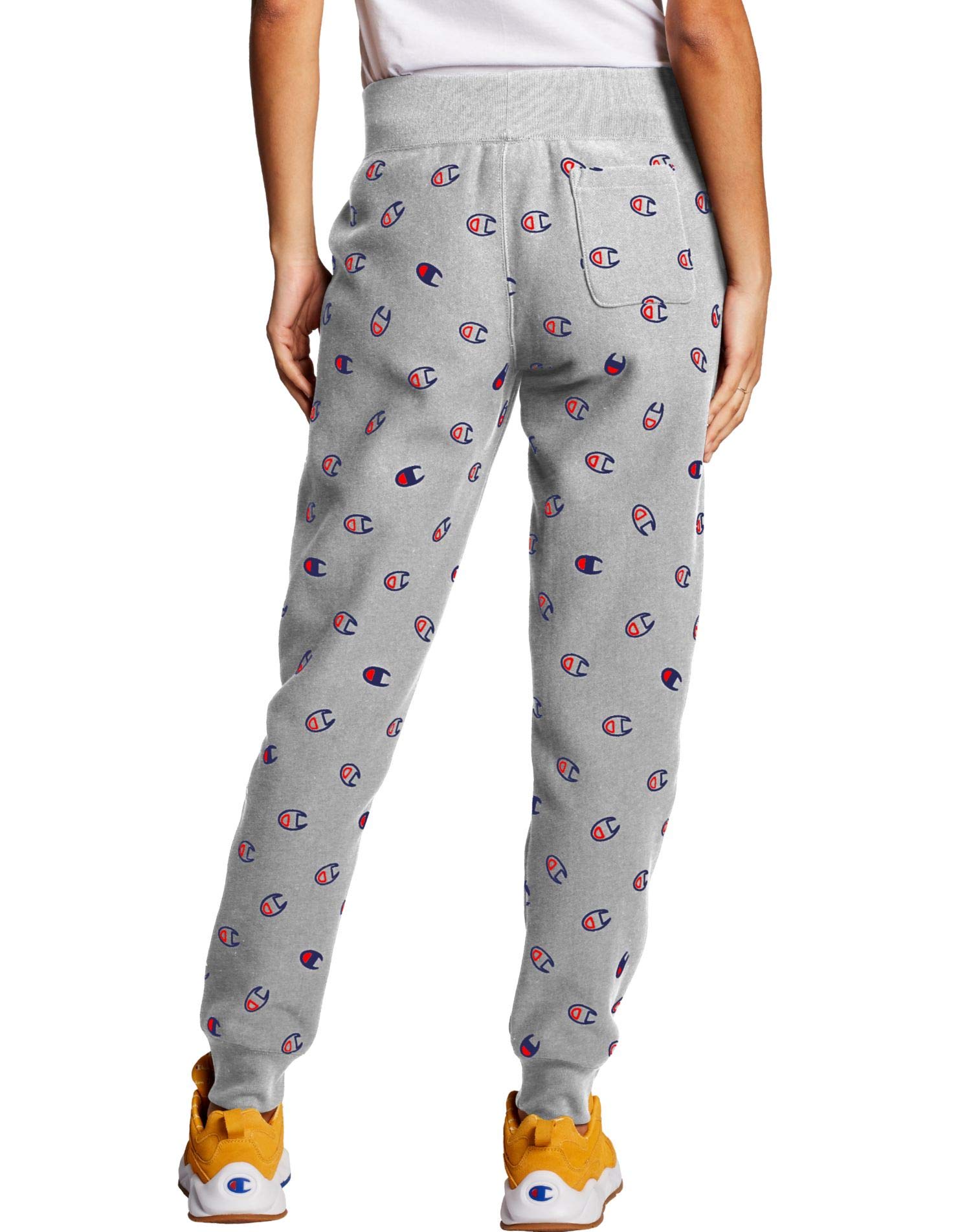 Champion Women's Reverse Weave Jogger Pants with Old English Lettering - Comfortable Fleece-Lined Sweatpants for Lounge, Gym & Casual Wear