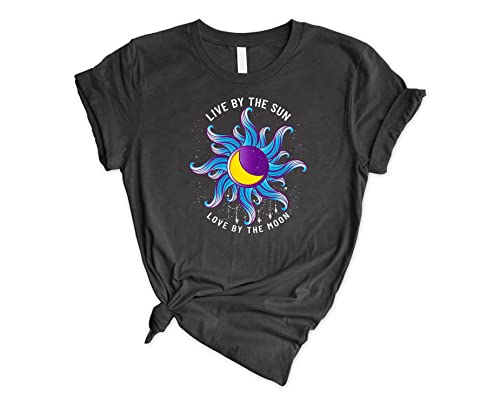 Bohemian Moon & Sun Graphic T-Shirt for Women - Dreamy Celestial Design, Perfect Gift for Moon Lovers | Casual Wear, Festival Outfits, Yoga Clothing