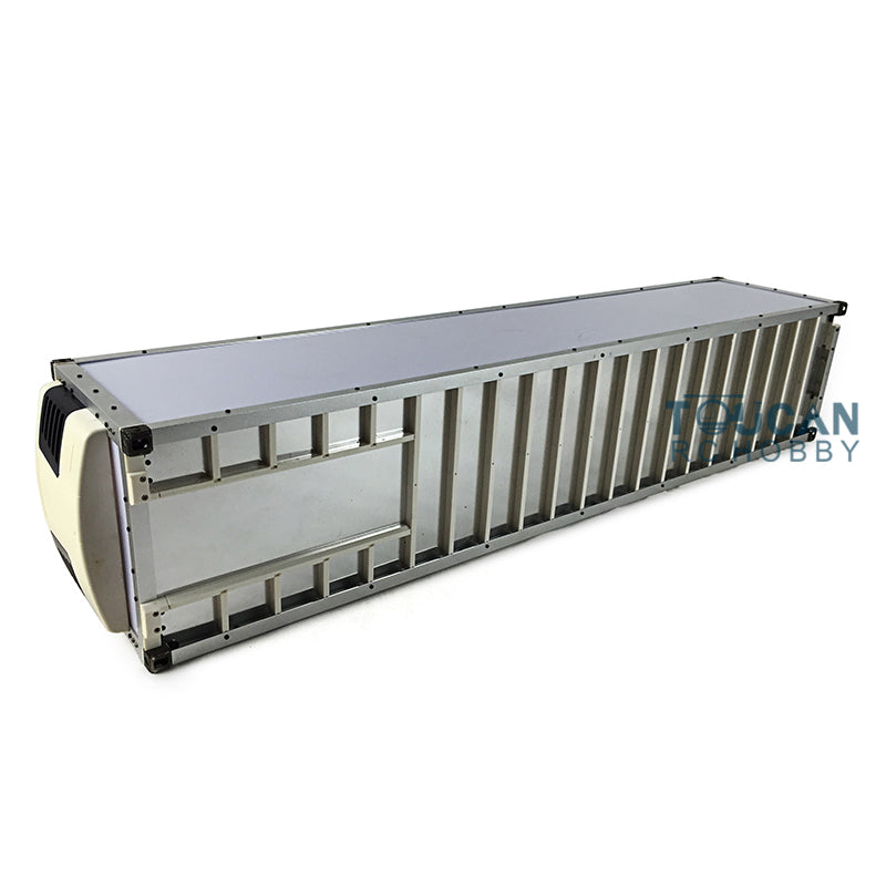 1/14 Scale 40ft Refrigerated Container for TAMIYA Semi Trailer Truck - DIY Simulation Vehicle Model Kit - US Stock - Perfect for Hobbyists & Collectors (Ideal for Model Displays, Truck Simulations & DIY Projects)