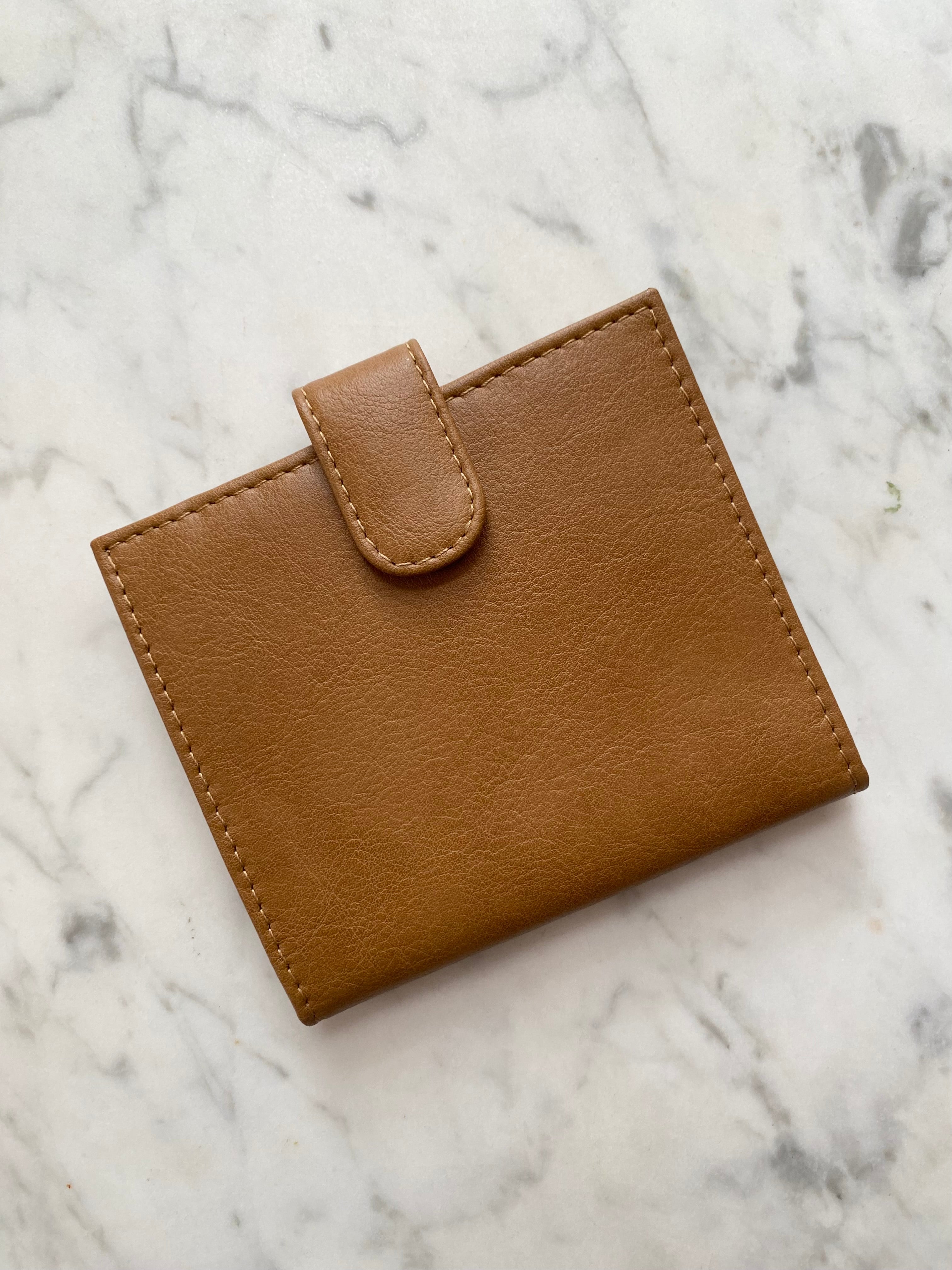 Novacas Genuine Leather Lilas Wallet in Camel - Slim Bifold Wallet for Women with RFID Protection | Perfect for Everyday Use, Travel & Gift Giving