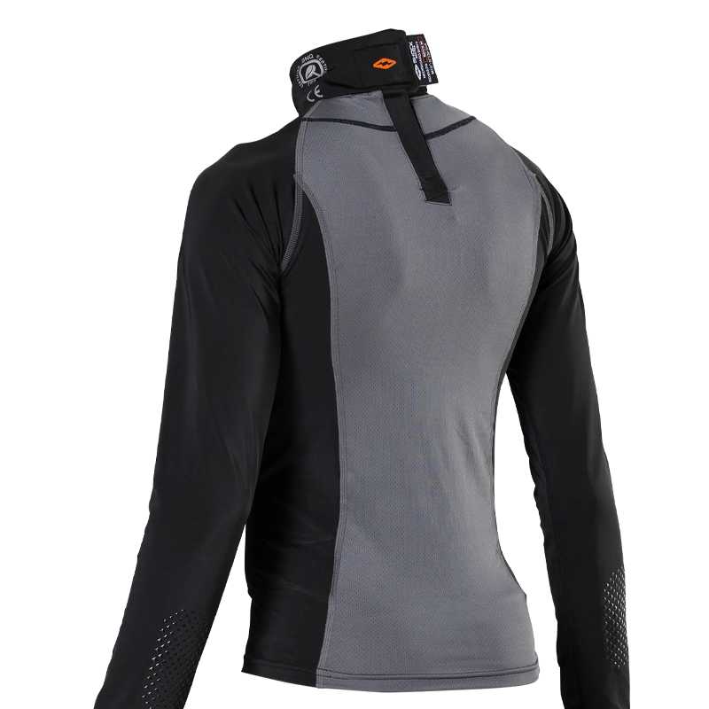 Shock Doctor Ultra Compression Neckguard Shirt for Youth - Protective Base Layer for Baseball, Football & Lacrosse - Moisture Wicking Performance Shirt for Sports & Training