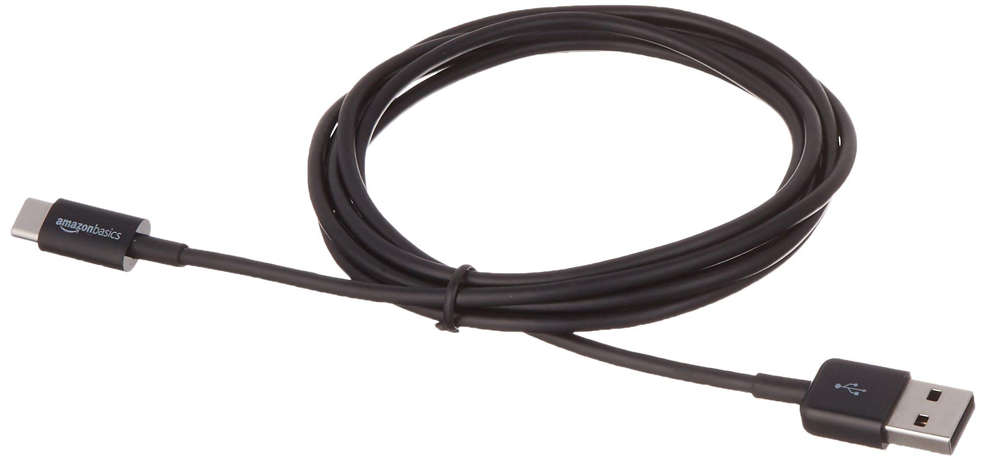 Amazon Basics USB-C to USB-A 2.0 Fast Charger Cable - 6ft Black, 480Mbps High-Speed Data Transfer, USB-IF Certified, Compatible with iPhone 16/15, iPad, Samsung Galaxy & More - Perfect for Home, Office & Travel Charging Needs