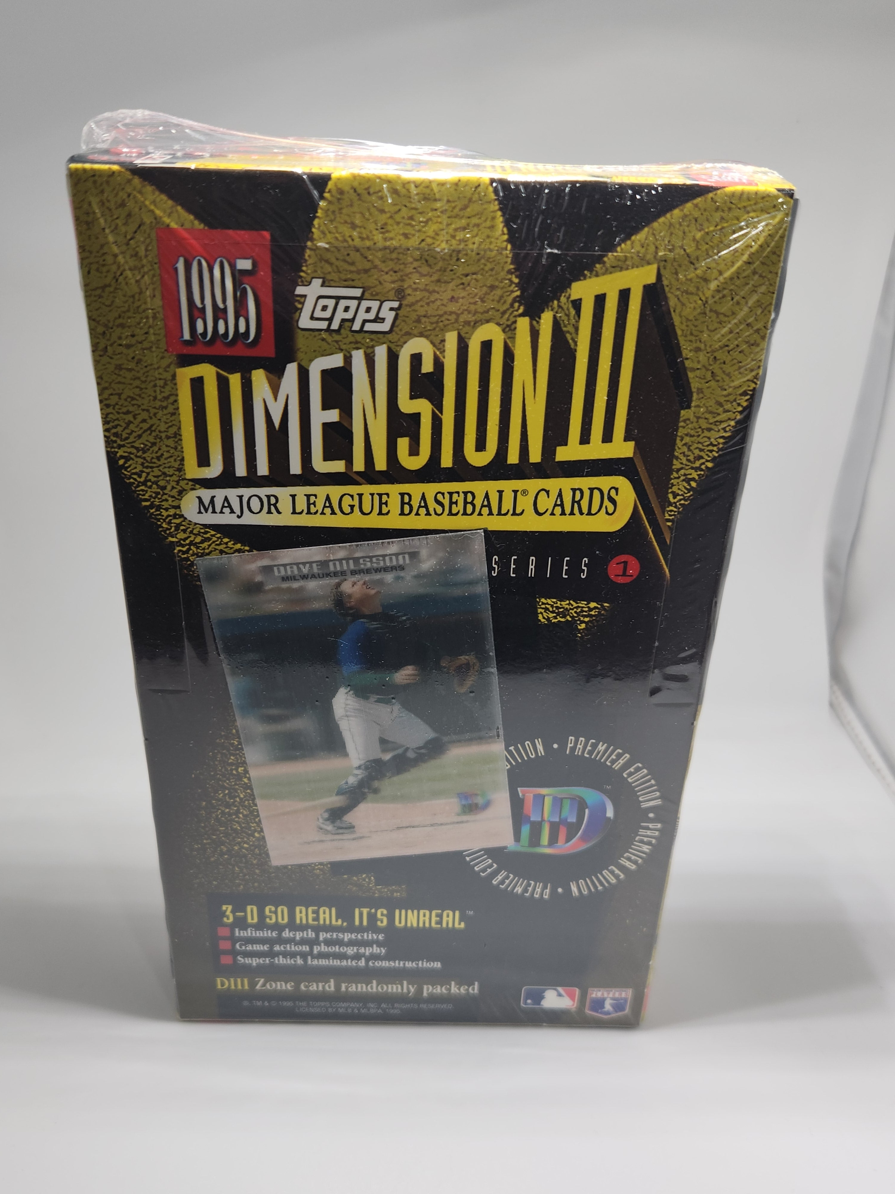 1995 Topps Dimension III Series 1 Baseball Cards Factory Sealed Unopened Box - Perfect for Collectors, Investors & Sports Memorabilia Enthusiasts