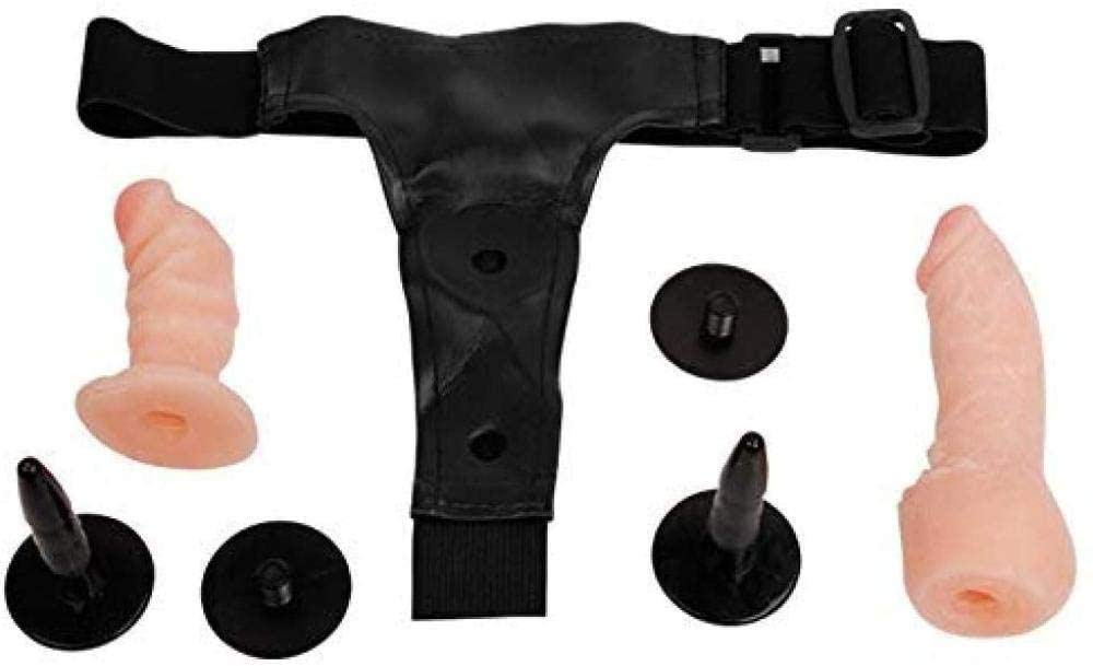 Double-Ended Strap-On Dildo with Vibrating Massager - Extra Large Size for Lesbian Couples & Solo Play - Perfect for Couples Bonding & Intimate Pleasure