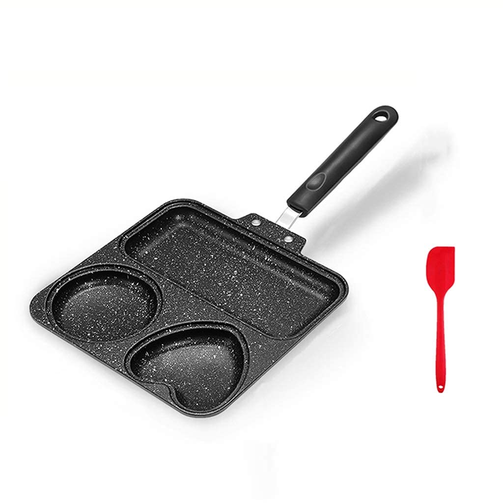 The Lazy Pan - 3-in-1 Multi-Section Nonstick Frying Pan & Grill with Soft-Touch Handle | Perfect for Breakfast Omelettes, Pancakes & Sandwiches | Ideal for Home Cooking, Camping & RV Trips