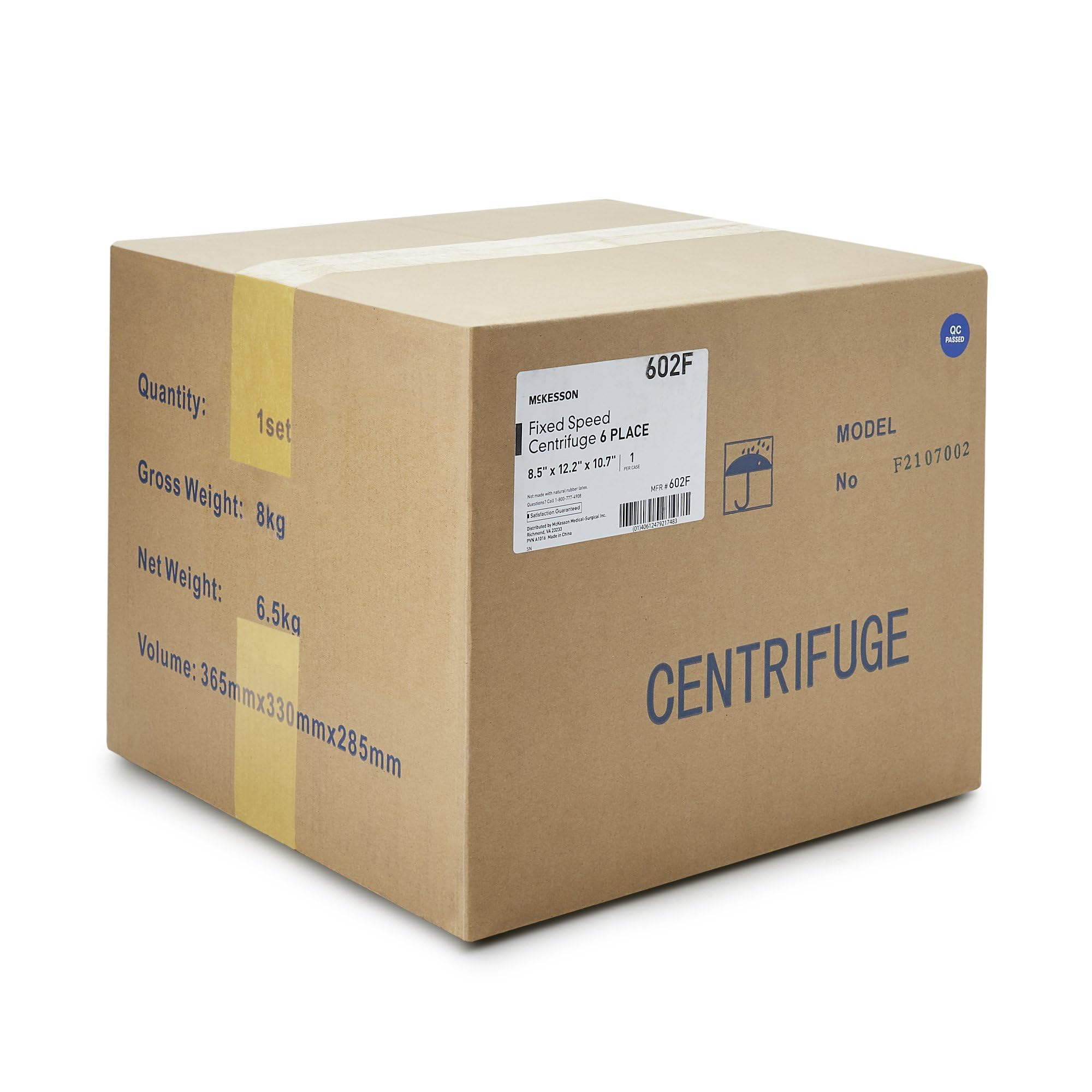 McKesson Clinical Centrifuge Machine - 3400 RPM Fixed Speed, 6-Place Fixed Angle Rotor for Laboratory Blood & Urine Testing - Ideal for Medical Labs, Hospitals & Research Facilities