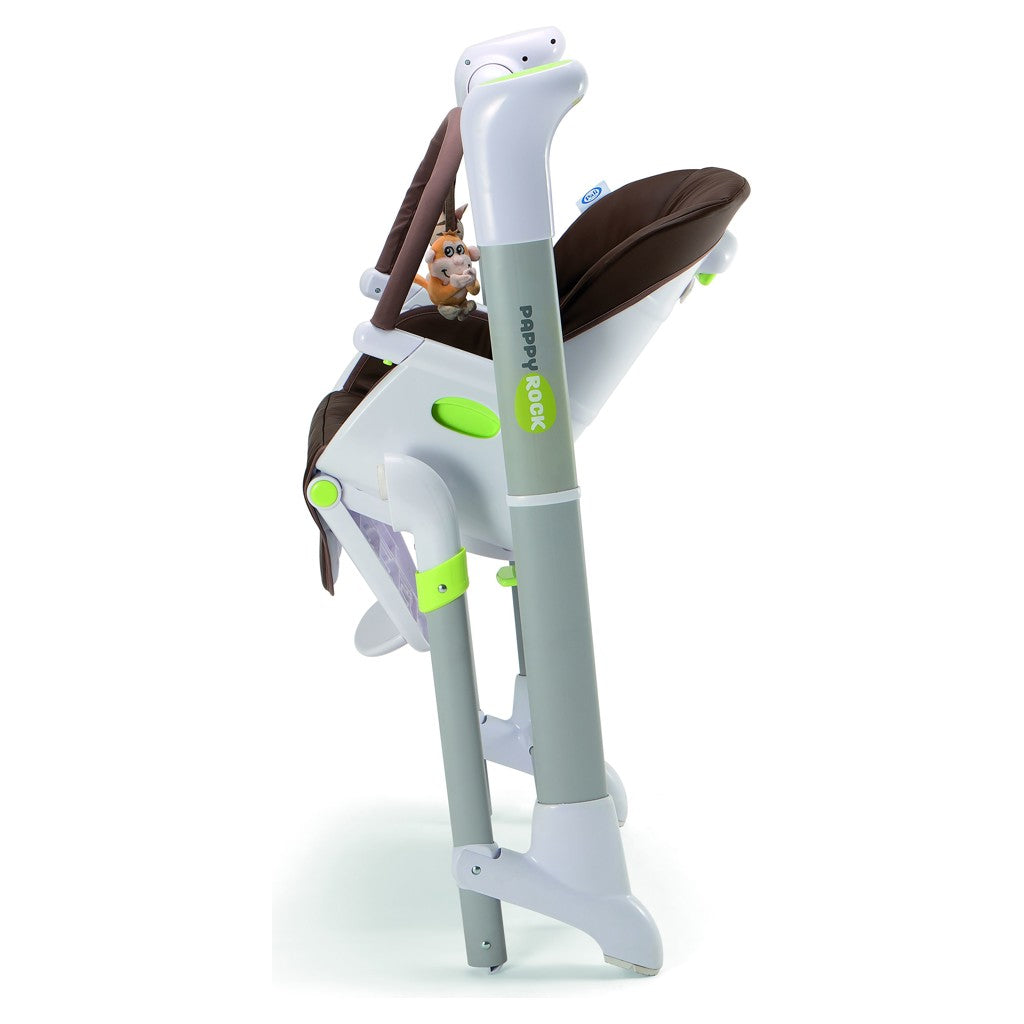 Pappy Rock High Chair for Babies - Adjustable & Portable Baby Feeding Chair with Tray, Grey - Perfect for Home, Restaurant & Travel Use