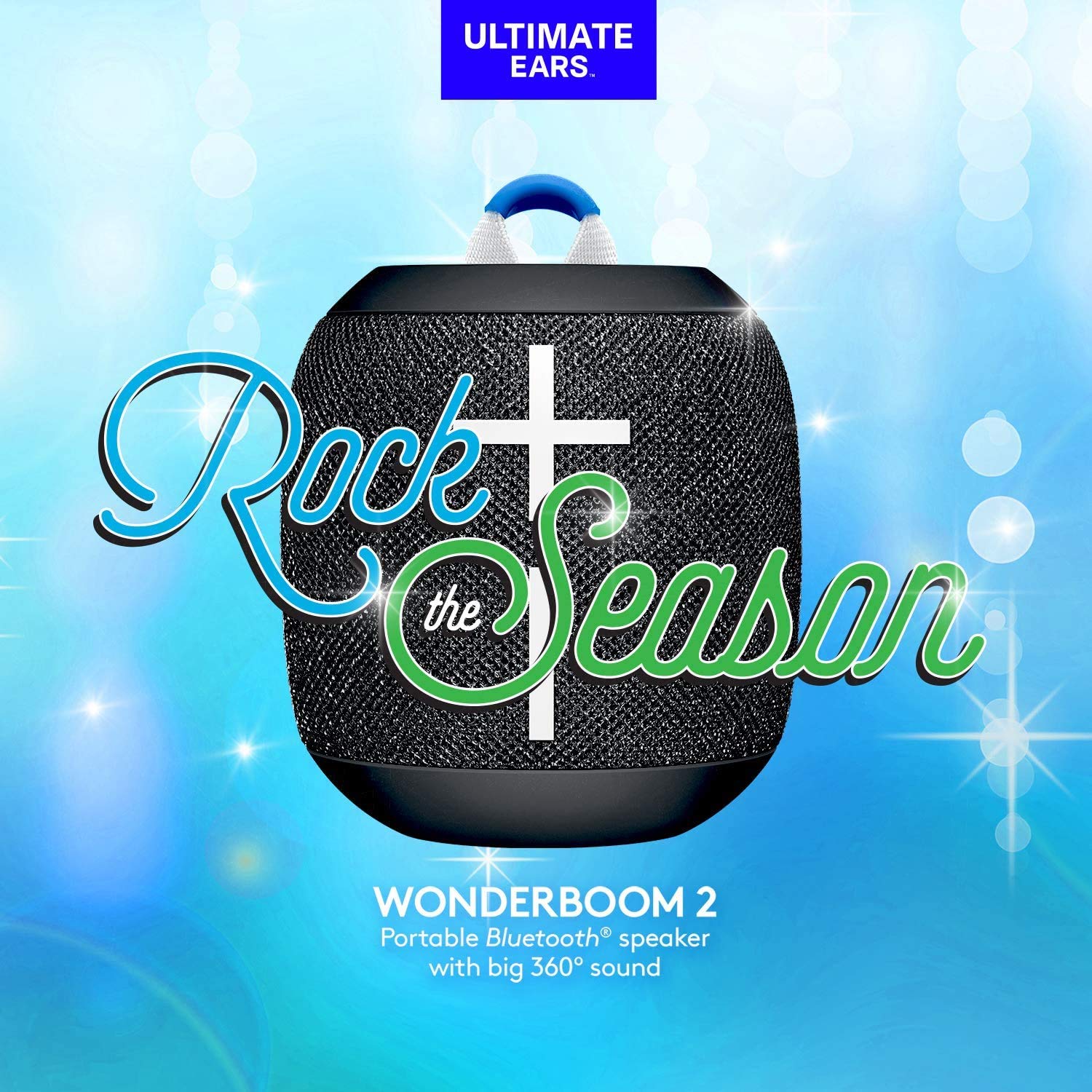 Logitech Ultimate Ears UE WONDERBOOM 2 Wireless Bluetooth Speaker - Waterproof Portable Boom Box with Double-Up Connection, Deep Space (Renewed) - Perfect for Outdoor Adventures, Pool Parties & Travel