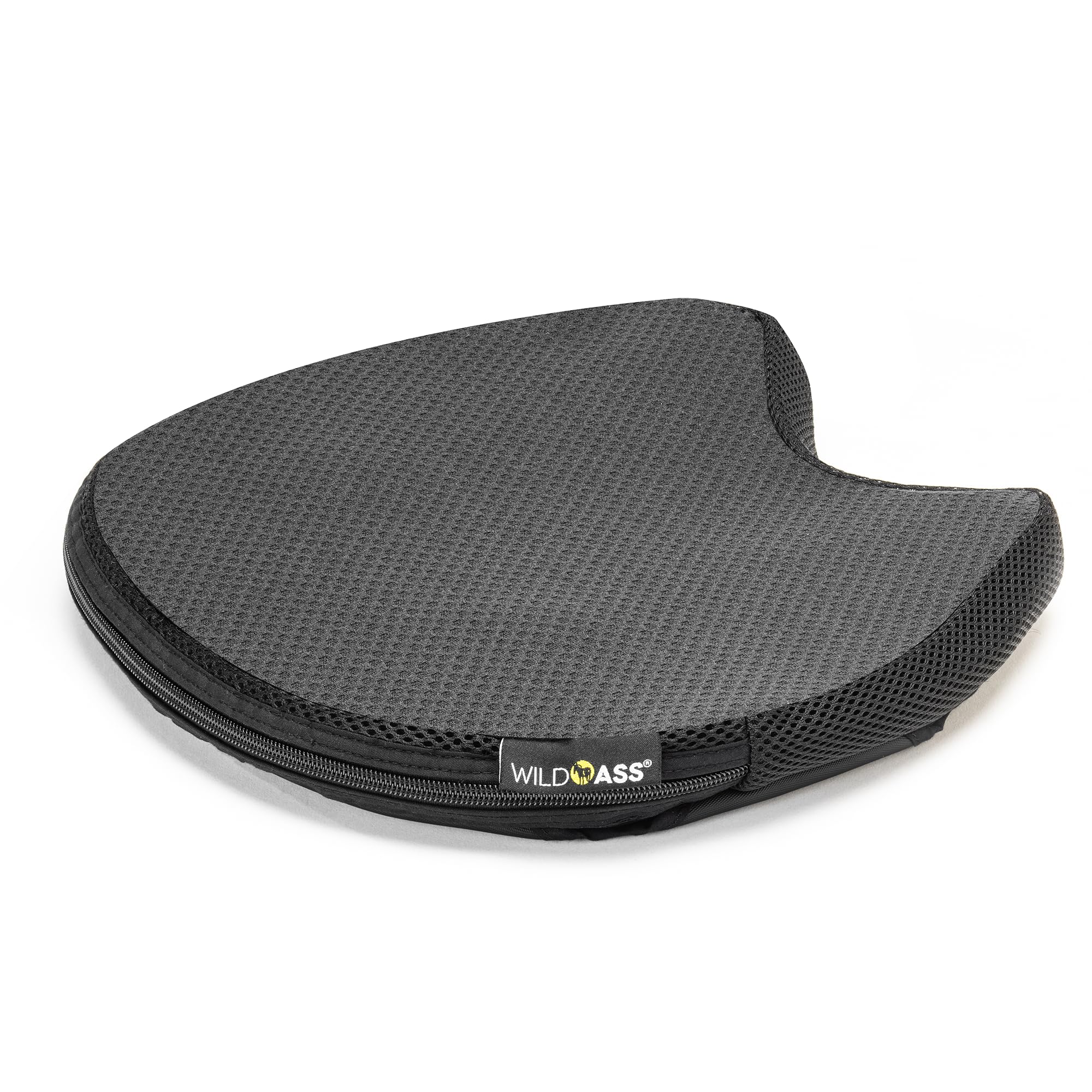 Motorcycle Air Gel Seat Cushion - Universal Ergonomic Adjustable Airflow Pad with Straps for Long Rides - Black | Comfortable Riding Gear for Cruisers, Touring Bikes & Commuters