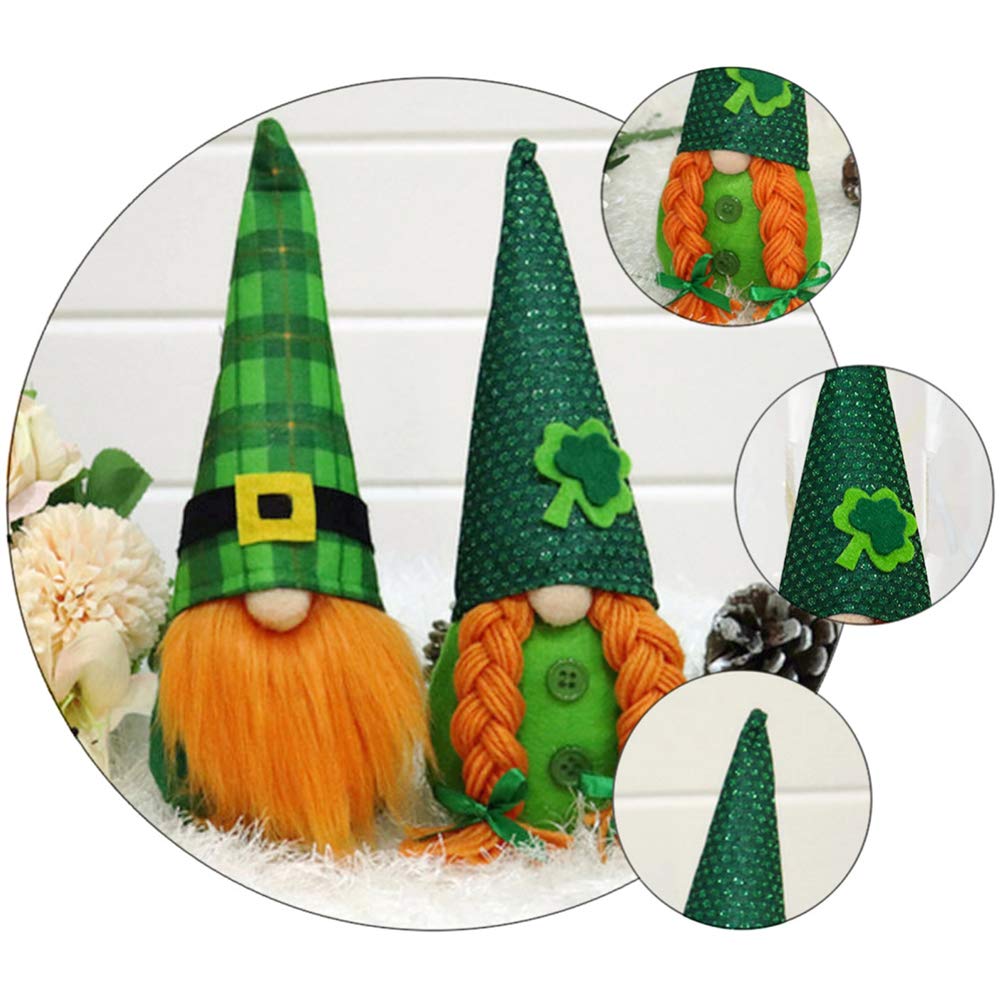 St. Patrick's Day Gnome Doll - Party & Desktop Decor for Home & Office