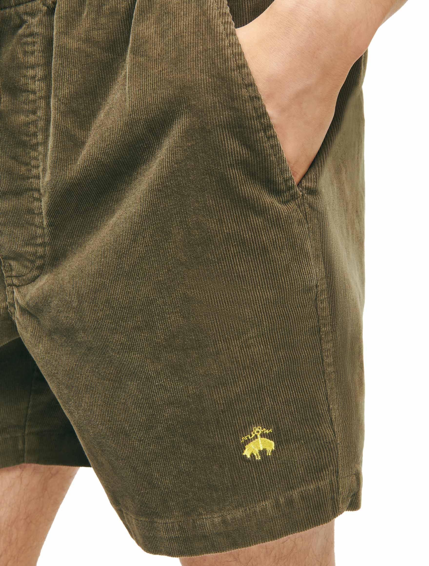 Brooks Brothers Men's Friday Stretch Cotton Corduroy Shorts - Comfortable Casual Wear for Summer & Weekend Outings