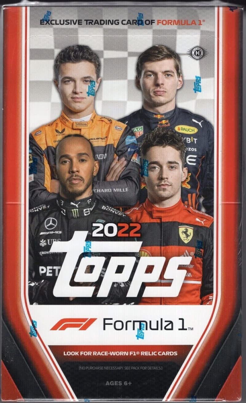 2022 Topps F1 Formula 1 Racing Hobby Box - 20 Packs (8 Cards Each) - Collectible Trading Cards for F1 Fans & Racing Enthusiasts - Perfect for Sports Memorabilia Collections & Gift Giving