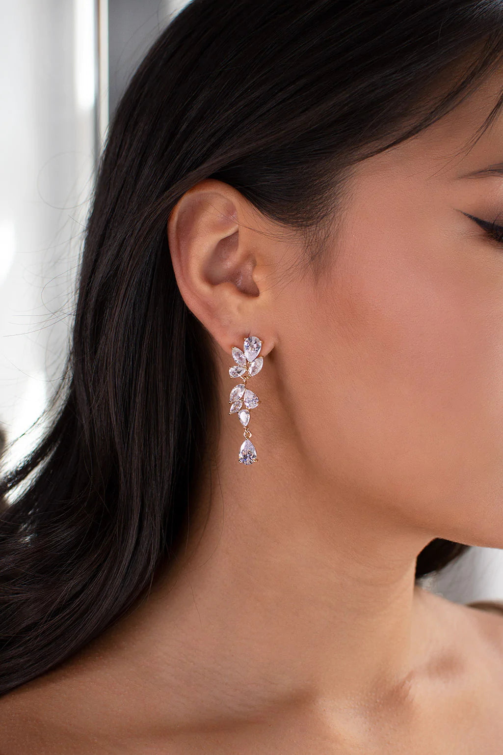 Claire Drop Earrings for Women - Elegant Dangle Earrings for Party, Wedding & Everyday Wear | Hypoallergenic & Lightweight Fashion Jewelry