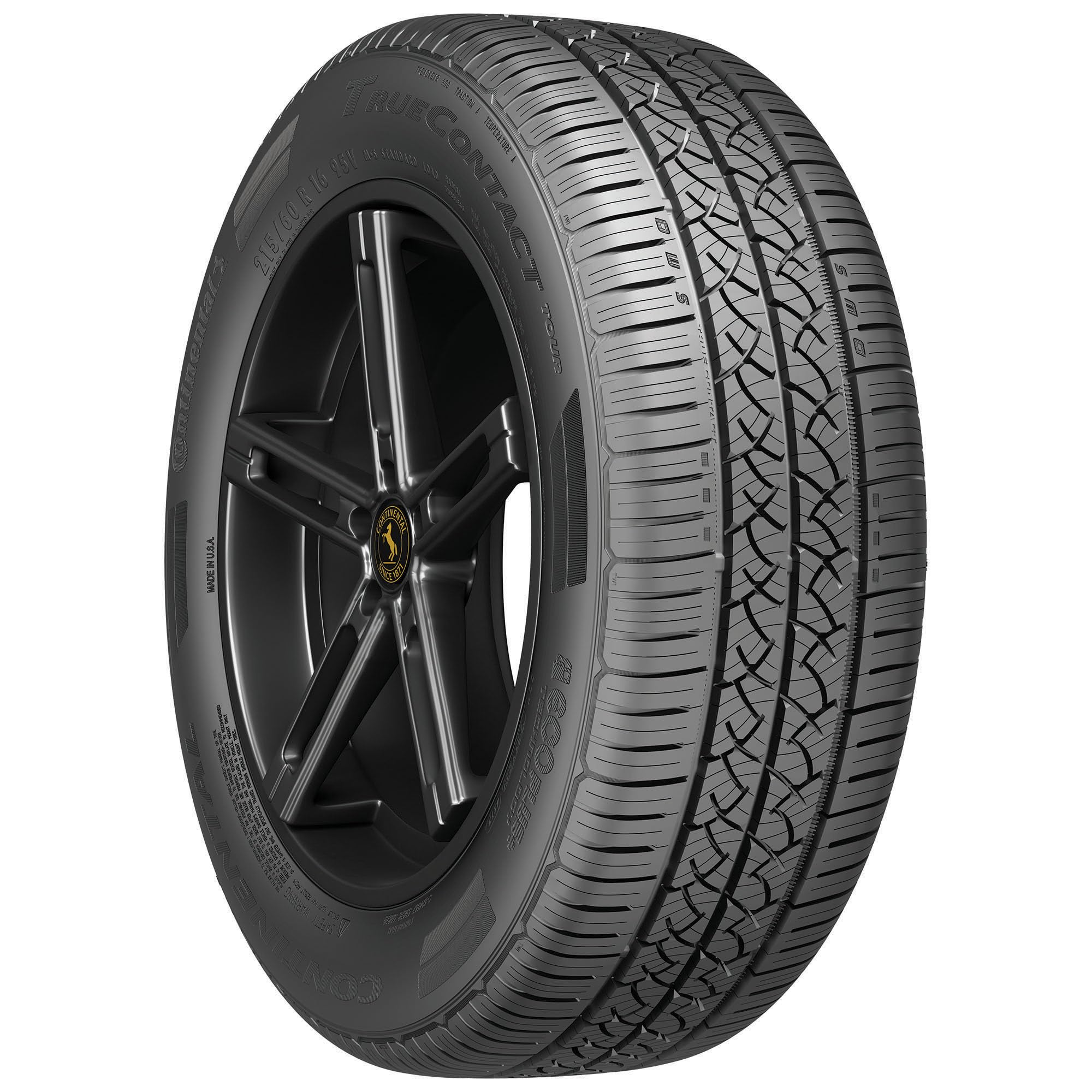 Continental TrueContact Tour Performance Radial Tire - 225/55R19 99H - All-Season High-Performance Car Tire for Sedans & SUVs - Perfect for Highway Driving & Wet Road Conditions