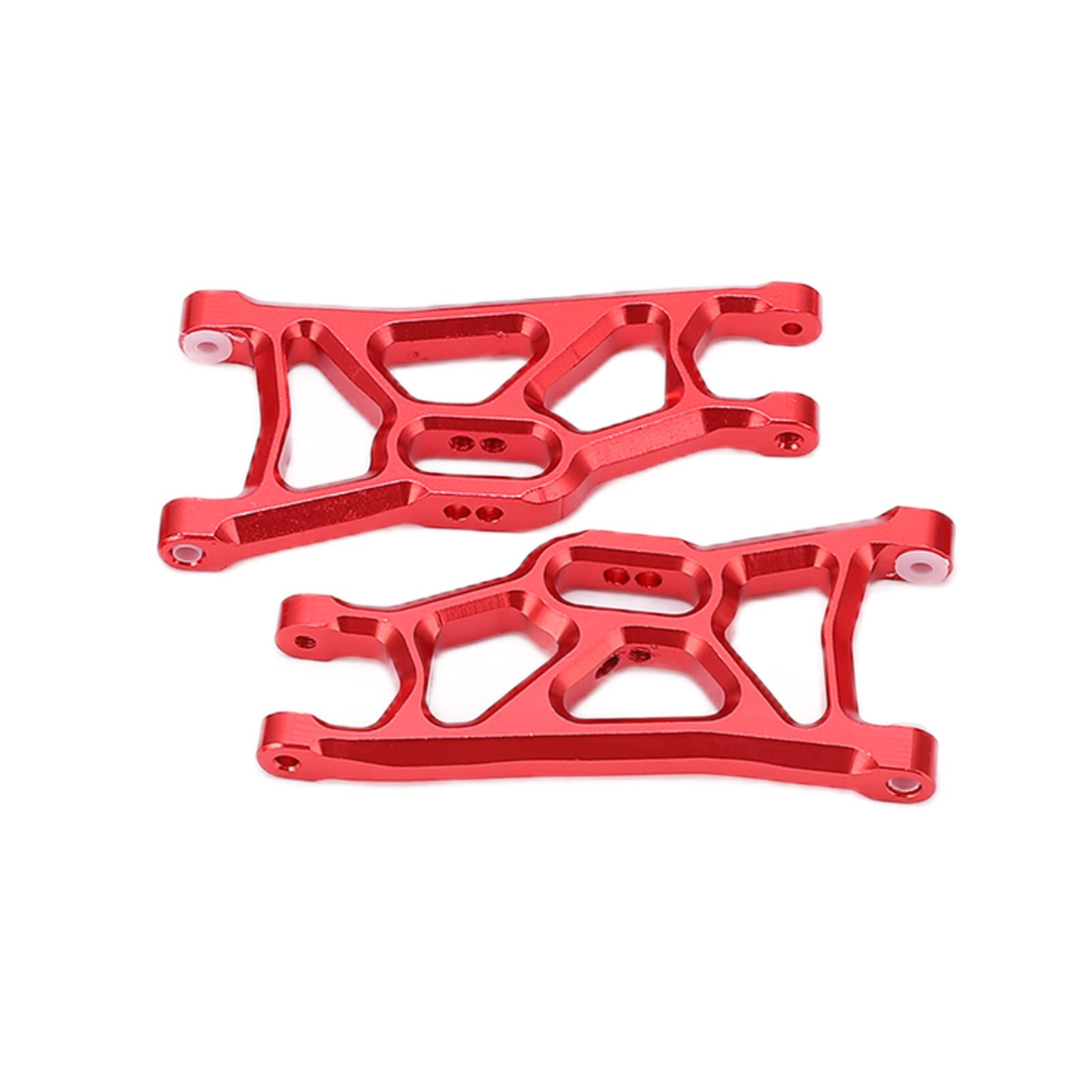 Upgraded Front & Rear Suspension Arm Kit for 1/10 TRAXXAS SLASH 2WD RC Car - Red Aluminum Alloy Parts Replacement - Perfect for Off-Road Racing & Bashing